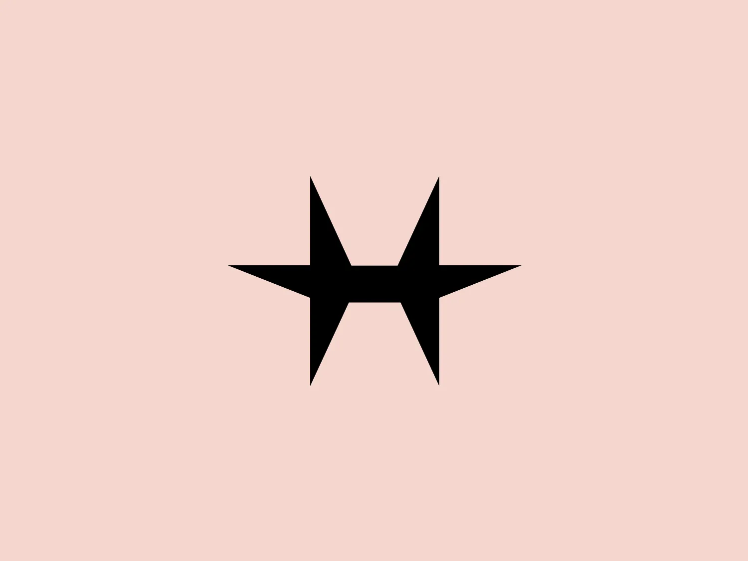 The Hamilton Watch logo showcases a stylized star with a modern, geometric design. The star features four elongated, sharp points arranged horizontally, evoking a sense of movement or speed. Reminiscent of a compass or a cross, the star conveys directionality and guidance. Presented in a solid, bold black color against a potential pale background, the logo boasts a strong visual impact. Its clean and contemporary aesthetic is accentuated by the simplicity and symmetry of the design.