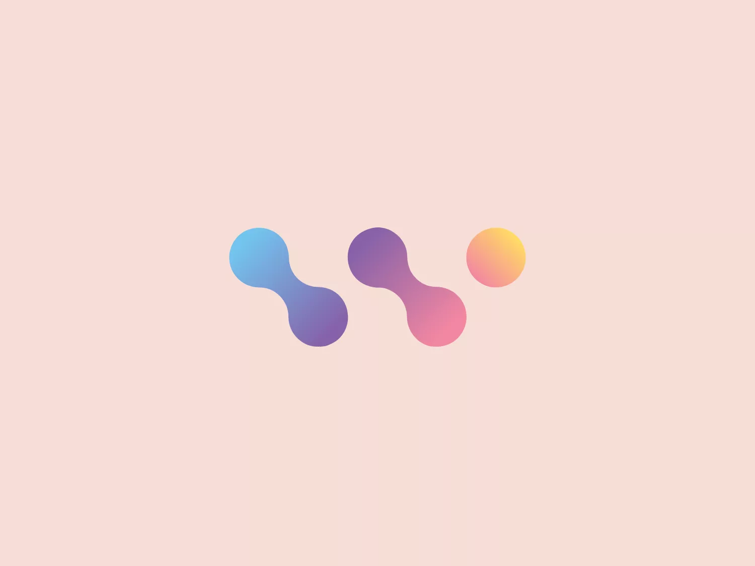 The Wiget logo showcases three interconnected, amorphous shapes with a smooth, gradient finish transitioning from blue to purple and then to red. The design suggests fluidity and connectivity with a modern and dynamic feel, enhanced by overlapping elements creating depth and cohesion. The addition of a separate, smaller circle in a warm yellow hue offers a contemporary and innovative touch.