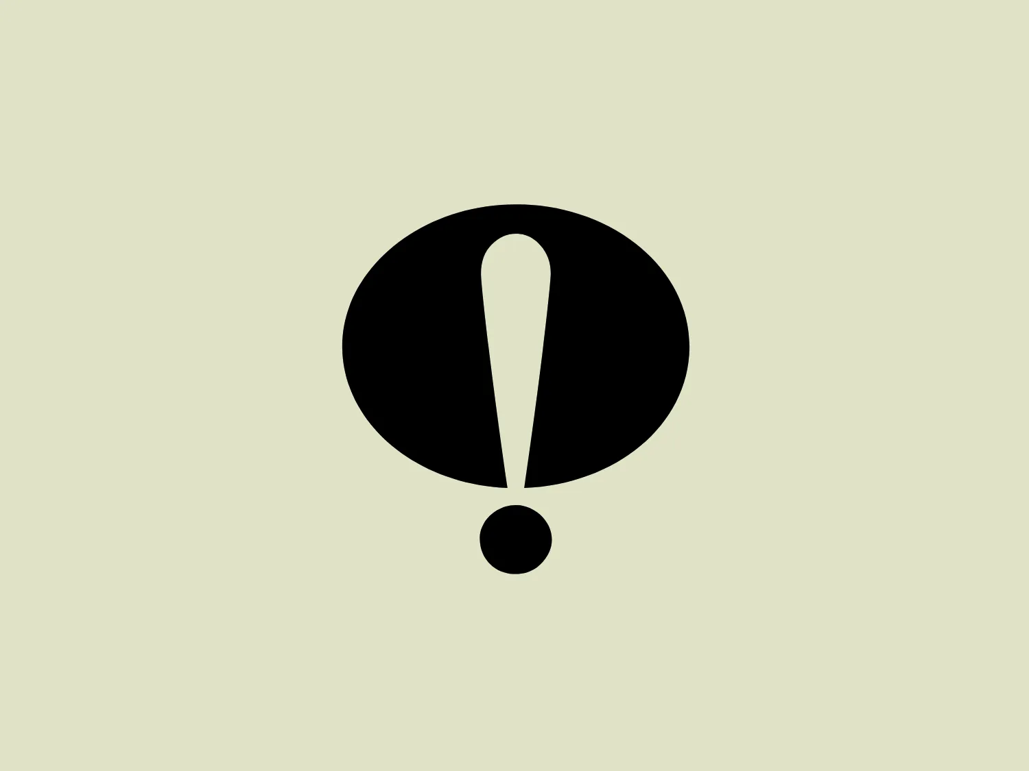The ideahost logo showcases a solid black exclamation mark centered within an abstract shape. The traditional exclamation mark, with a bold vertical line and a small, circular dot, conveys a sense of urgency or importance. The surrounding shape resembles an irregular oval or a speech bubble, emphasizing attention or communication. Set against a white background, the black color ensures high visibility, and a subtle background color that complements its minimalist aesthetic is recommended.