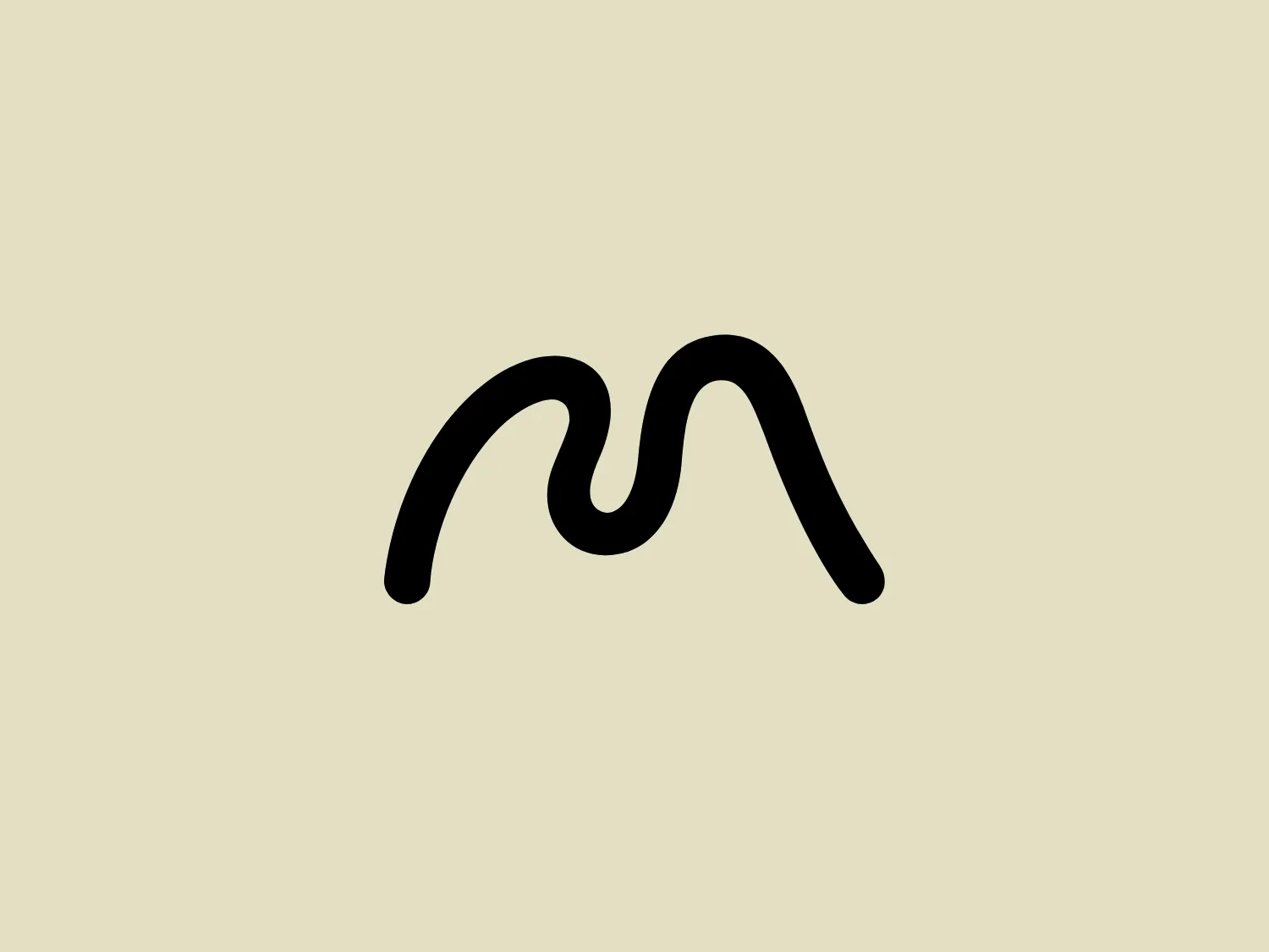 The Mellon Foundation logo features a minimalist design, with a stylized black line forming a smooth, wave-like shape with two peaks resembling the letter "M." The clean and modern design uses a bold, continuous line to create an iconic silhouette, exuding a sleek and straightforward brand image.