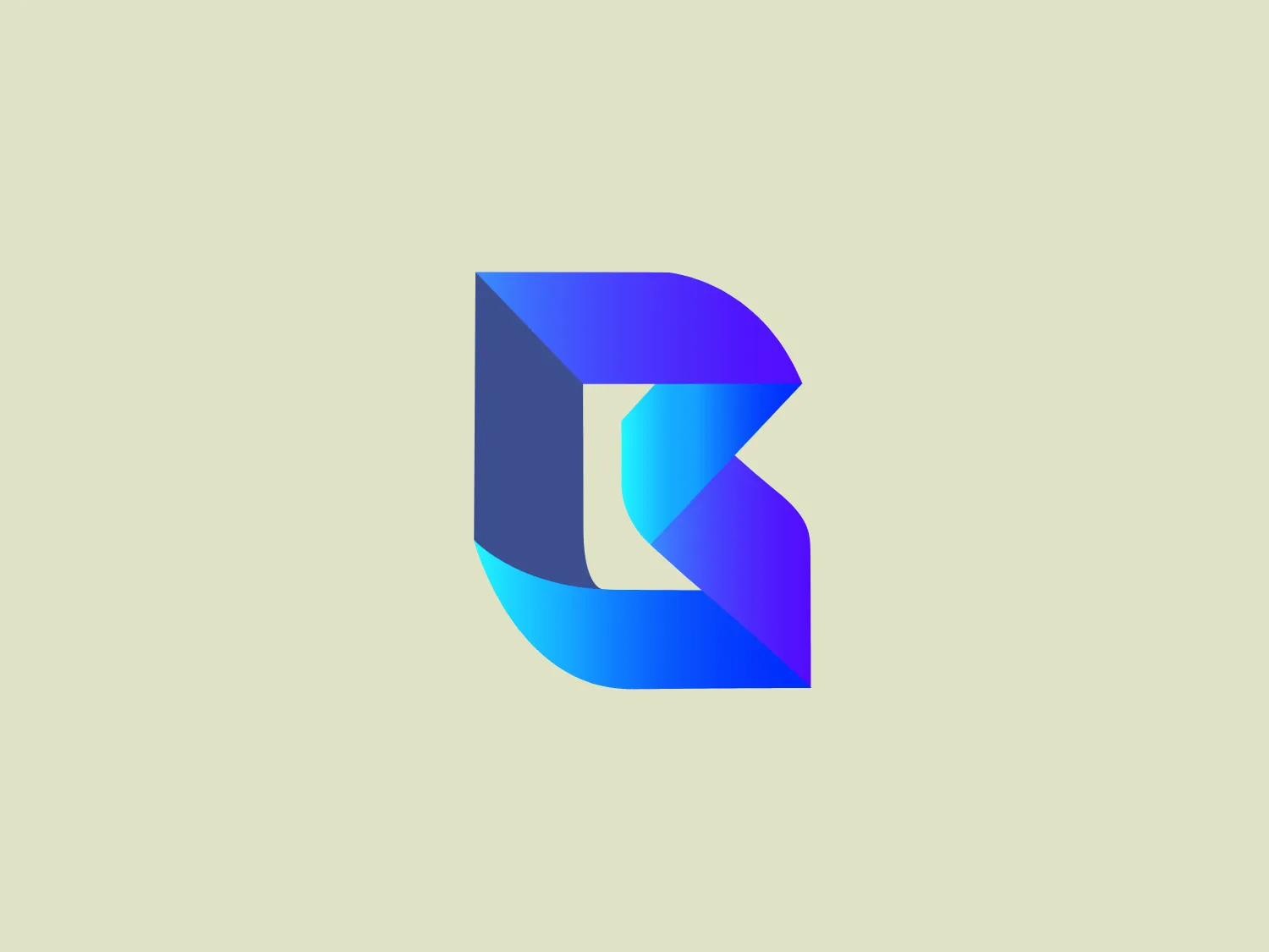 The Bridge Bills logo is a stylized letter "B" comprised of geometric shapes with multiple facets, giving it a three-dimensional look. The color palette includes gradients of blue, ranging from a deep navy to bright teal, infusing the design with both a sense of depth and vibrancy. The overlay of colors and use of negative space within the figure add dynamism to the logo, suggesting movement and modernity. The overall design aesthetic is sleek, professional, and would suit a technology company or digital brand well.