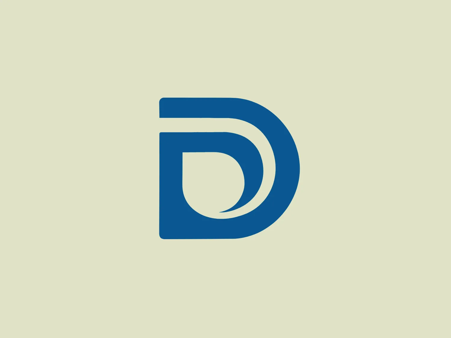 The Denver Water logo is a stylized, abstract depiction of the letter "D." It features a bold and modern design with a strong, geometric structure. The primary element of the logo is a deep blue color that gives it a professional and reliable feel. The shape of the "D" is interesting because it combines sharp angles with a smooth curve, suggesting both innovation and approachability. There is a clear contrast between the thick stroke of the letter form and the negative white space that defines the inner part of the "D," which adds to the logo's dynamic appeal. This logo balances simplicity with a distinctive character, making it versatile for various applications.