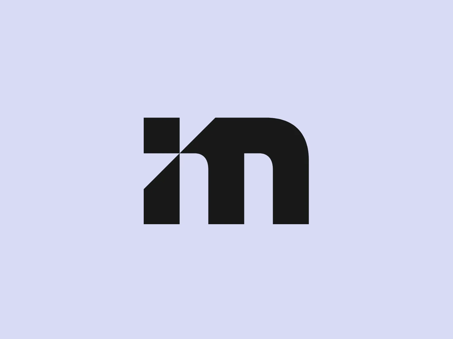 The Mobileye logo features a stylized letter 'n' with a distinct geometric design. It is comprised of bold, straight lines with sharp angles, creating a modern and minimalist aesthetic. The main component of the logo is a deep blue color, giving it a professional and trustworthy feel. The design is simple yet striking, with the use of negative space on the left side that could be interpreted as an abstract arrow or a partial square bracket, which adds an element of dynamism and forward-thinking to the overall design.