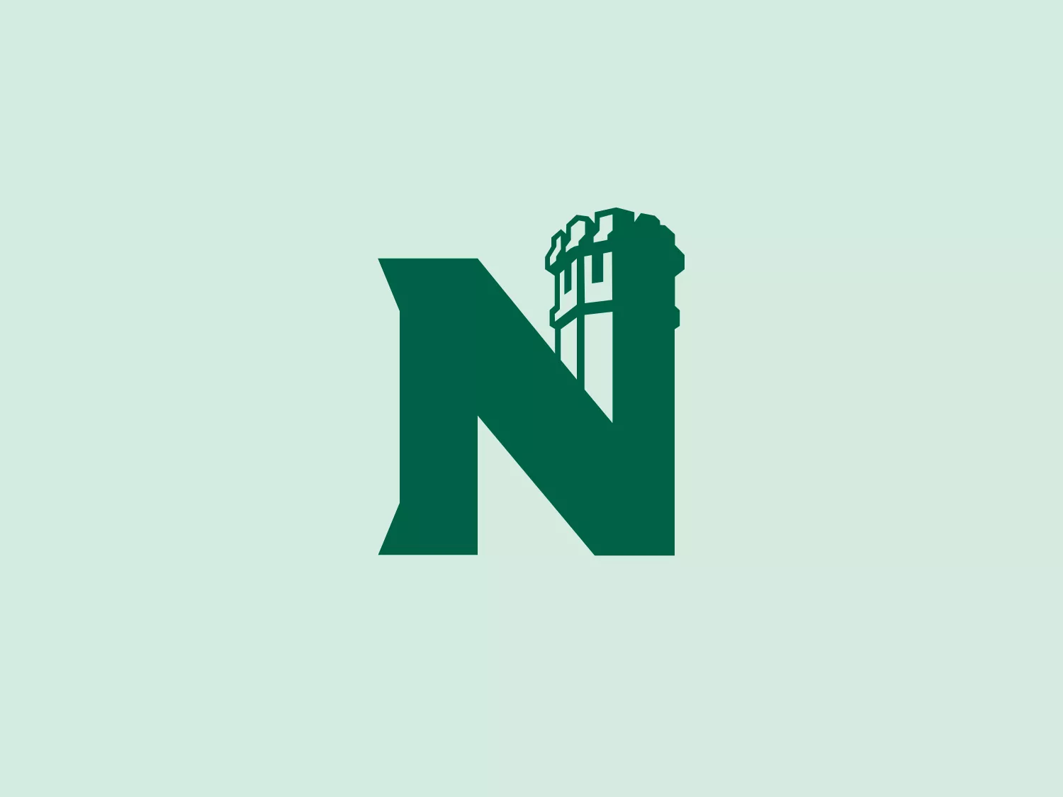 The Northwest Missouri State University logo features a stylized letter 'N' in a deep forest green color, conveying stability and growth. The 'N' has a unique design element on its right side, reminiscent of leaves or flames, adding dynamism and a sense of energy. This pattern could represent growth, transformation, or a natural element. The rest of the 'N' is solid, with its strong lines suggesting reliability and structure. The overall aesthetic is modern, with a touch of organic flair, making it versatile for various branding purposes. Although the exact meaning behind the design may vary depending on context, the fusion of geometrical sharpness and natural shapes suggests an organization that values innovation while being grounded in nature or tradition.