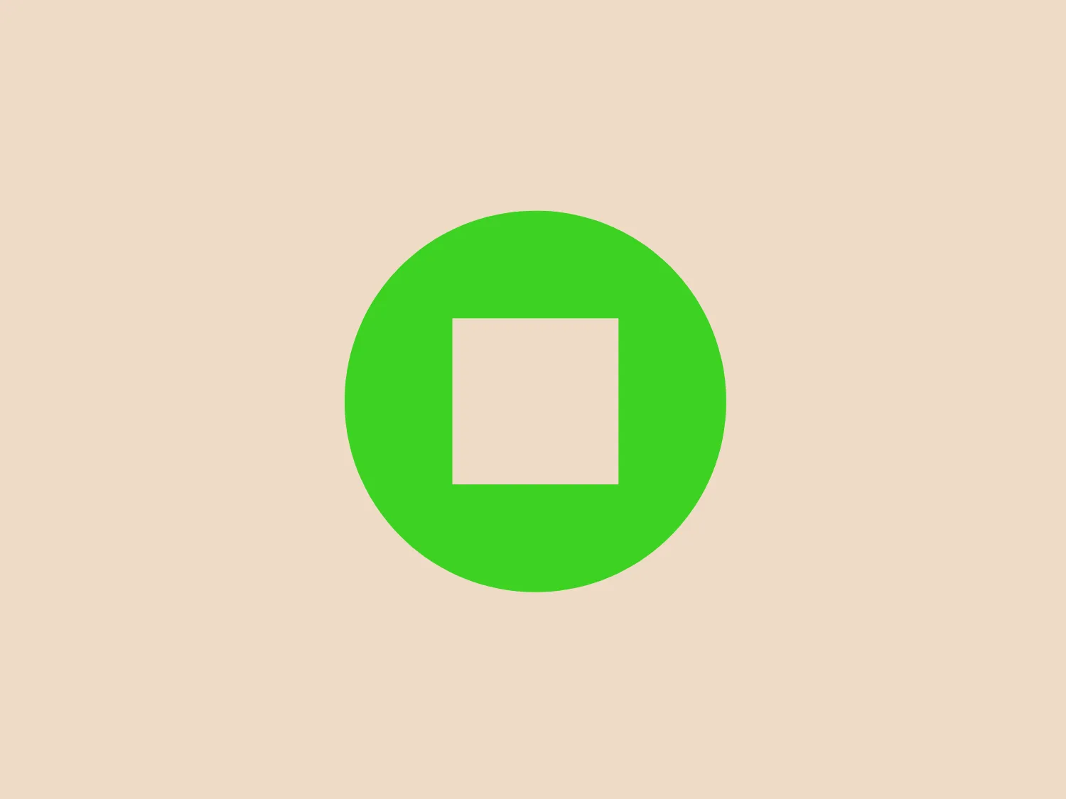 The Cisbox logo features a bright green circle encompassing a white square that is slightly rotated, creating the illusion of a diamond shape within a circle. The white square is centrally placed and creates a stark contrast against the green background. The simplicity of the design conveys a modern and clean aesthetic, while the use of basic geometric shapes gives it a universal and easily recognizable quality. The green color suggests growth, freshness, or eco-friendliness.