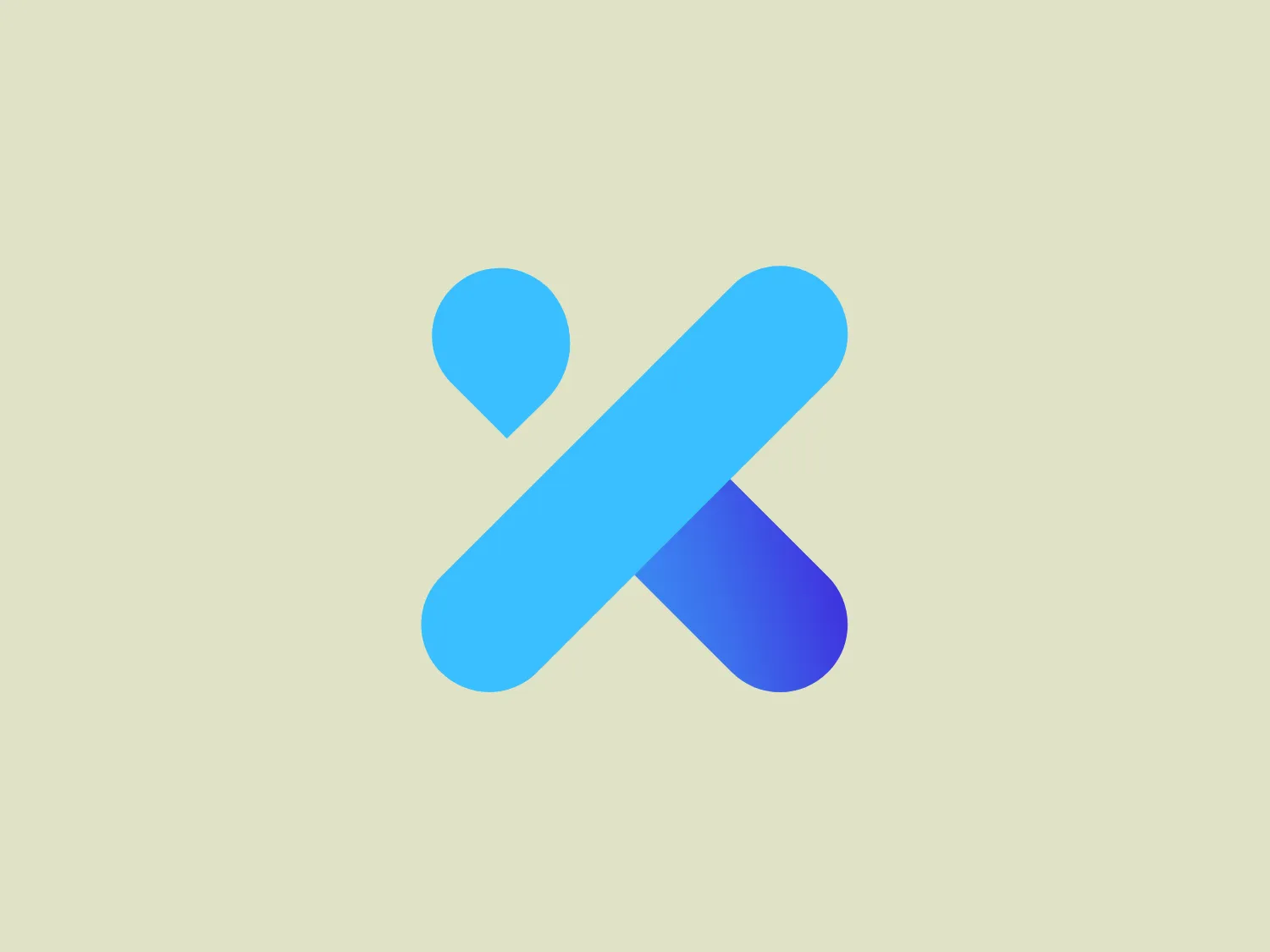 The Xgeeks logo is an abstract, modern design featuring an overlapped blue and purple ribbon-like shape that creates a dynamic X form. The upper part of the X is lighter blue, while the lower part boasts a gradient merging into deep purple, suggesting a sense of depth and movement. In the background, a rounded shape akin to a location pin—colored in a gradient from light blue at the top to purple at the bottom—overlaps the X design on its upper left side, adding to the notion of motion and connectivity the logo conveys. Given the cool hues of the logo, a light, serene background would complement it well.