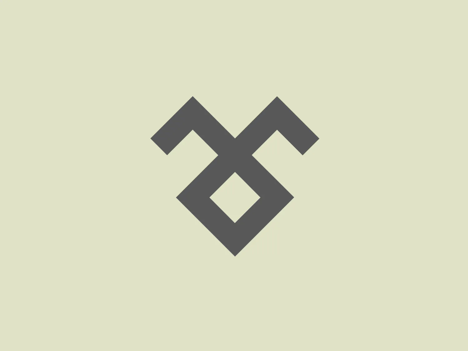 The image depicts a highly stylized and modern logo composed of geometric shapes. It features two identical right-angled triangular elements pointing outward diagonally from a central axis, creating a sense of expansion or outward motion. These triangles are connected at their bases by another, smaller diamond-shaped figure that is perfectly centered, instilling a sense of balance and symmetry in the design. The use of negative space within the smaller diamond creates an additional layered dimension. The color of the logo is a bright and vivid shade of green, exuding an energetic and fresh vibe. The lines are crisp, and the corners are sharply defined, contributing to the dynamic and contemporary feel of the Telerik logo.