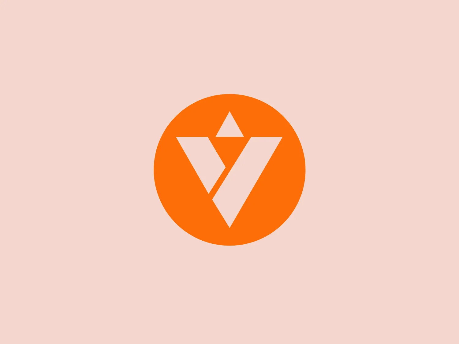The logo for Voyz showcases a stylized "V" shape, resembling an abstract bird in flight with a smaller triangle pointing upwards at its core. This emblematic "V" is set against a bold orange circle, creating a strong contrast that makes the symbol pop. The overall design aesthetic is modern, clean, and dynamic, suggesting movement, progress, and precision. It uses a minimalistic approach with geometric shapes that give the logo a sharp and tech-savvy look.