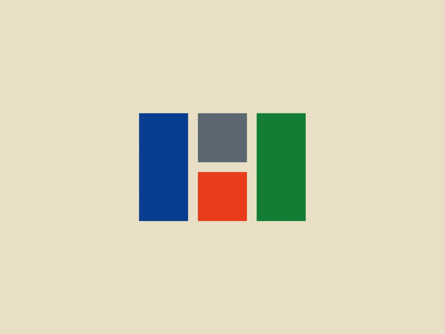 The Heckscher Foundation logo is comprised of four squares arranged in a 2x2 grid, with each square featuring its own solid color. The top left square is a vibrant blue (#1F75FE), the top right a medium gray (#95918C), the bottom left a bold orange (#FF7538), and the bottom right a deep green (#1CAC78). The design aesthetic is modern and minimalist, relying on strong blocks of color to create a visually impactful and easily recognizable symbol. The use of primary and secondary colors gives a dynamic and yet harmonious look. The simplicity of the design and the visual balance between the colored squares make it versatile and identifiable.