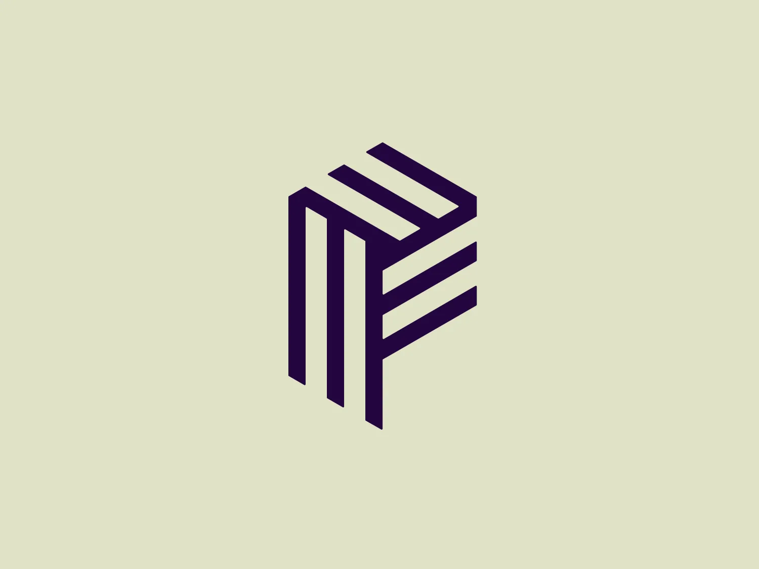 The Pusher logo features a stylized, geometric design comprising a series of parallel lines that create an abstract representation of a cube or an open book, depending on the viewer's interpretation. The design employs a deep purple shade that adds a sense of sophistication and modernity. Its use of negative space and perspective gives an illusion of depth and three-dimensionality. The logo has a clean, minimalistic look with sharp edges, making it versatile and scalable for various applications. The aesthetic is professional and would suit a technology company, a financial institution, or a creative agency.