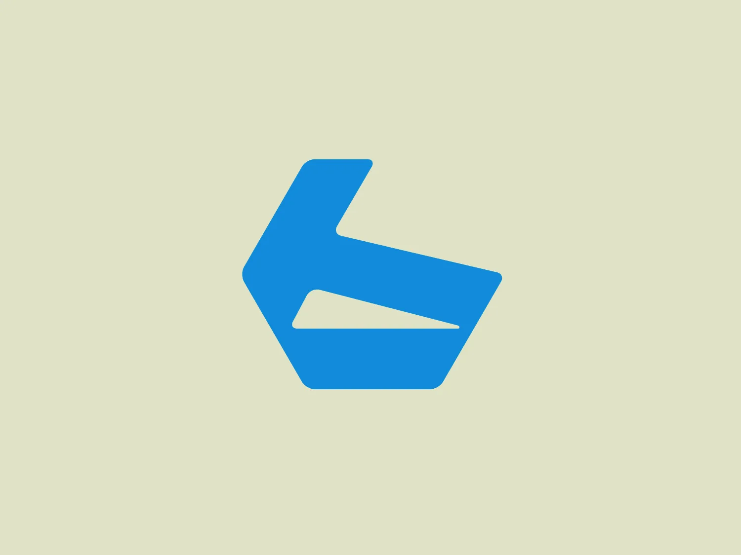 The Bergamont logo features a geometric, abstract design with angular shapes that come together to form a stylized letter or symbol. It is represented in a single bold blue color (#007bff) creating a striking contrast with negative space, highlighting the modern and minimalist design. The symmetrical arrangement and sharp, clean lines convey a sense of precision and professionalism, while suggesting movement or progress.