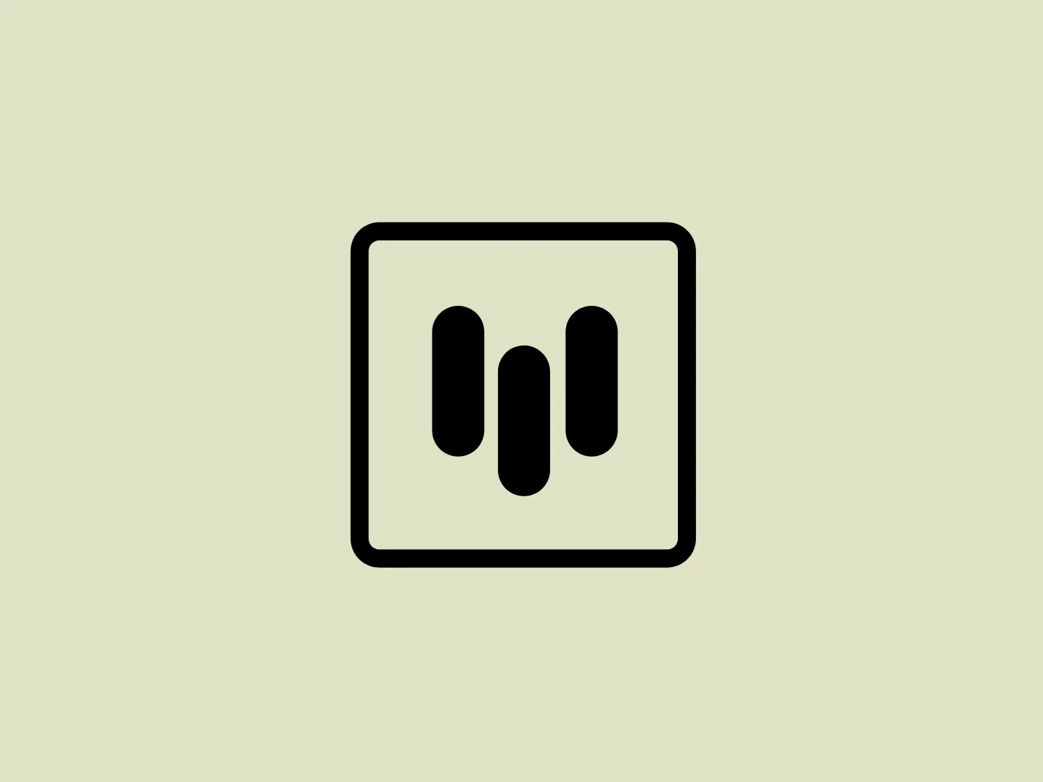 The Mettle logo is a minimalist and modern design, with bold, black shapes against a clean white background. It features three vertical rectangles with rounded tops, aligned side by side with varying heights, creating a dynamic sense of rhythm and movement. The rectangles are centered inside a larger square with rounded corners, providing a solid frame. The shapes are evenly spaced and create a symmetrical balance. This logo uses strong geometric forms to convey simplicity and sophistication. Its sharp contrast in color gives it a versatile and timeless appearance.