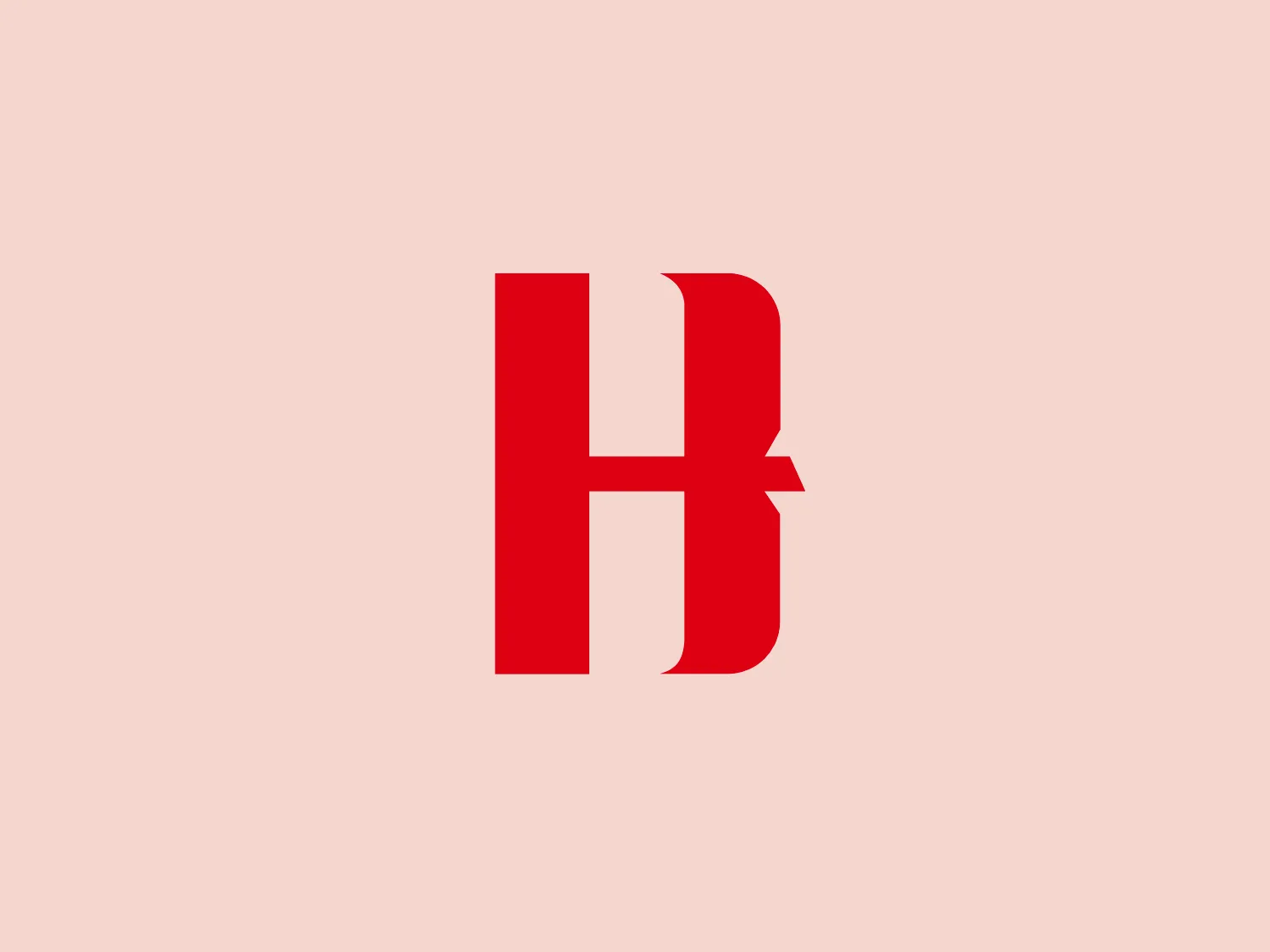 The Huabao Group logo is a stylized letter 'H' with a bold, modern look. Composed of three distinct red bars, the vibrant shade of red resembles a scarlet or ruby tone. The first vertical bar is solid and even in width, while the second bar mirrors it with a unique cutout around the midsection that extends to the right, creating a sense of dimension and movement within the design. The color contrast between the logo and its potential background is important to allow the logo to pop without overwhelming the eyes, making a lighter background apt for display.