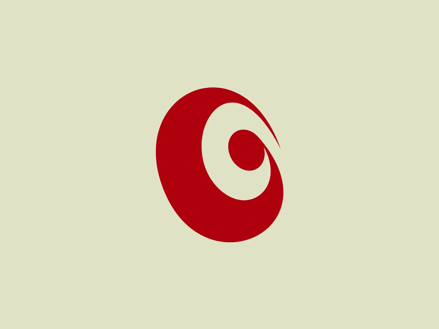 The Geap Saúde logo features a simple yet striking, bold red swirl shape, resembling an abstract version of the letter "C." The minimalist design, with a smooth, continuous curve, creates a dynamic sense of movement. The aesthetic is modern, exuding a sense of energy and innovation. Its clean lines and lack of additional elements make it versatile and easily recognizable.
