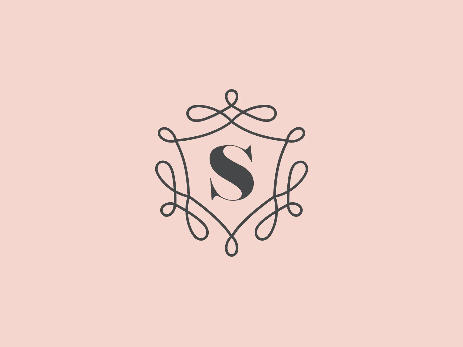 The Shemer logo comprises a stylized shield emblem that elegantly combines ornate line art with a bold, serif letter "S" at its center. The lines that form the shield's border and embellishments swirl and loop in a symmetrical pattern, reminiscent of calligraphic flourishes, adding a touch of sophistication. The logo is monochromatic, using a single shade of dark gray that provides a stark contrast to the white background. The use of a single color and the intricate design within a classic shield shape gives the logo a timeless and versatile aesthetic suitable for various applications.