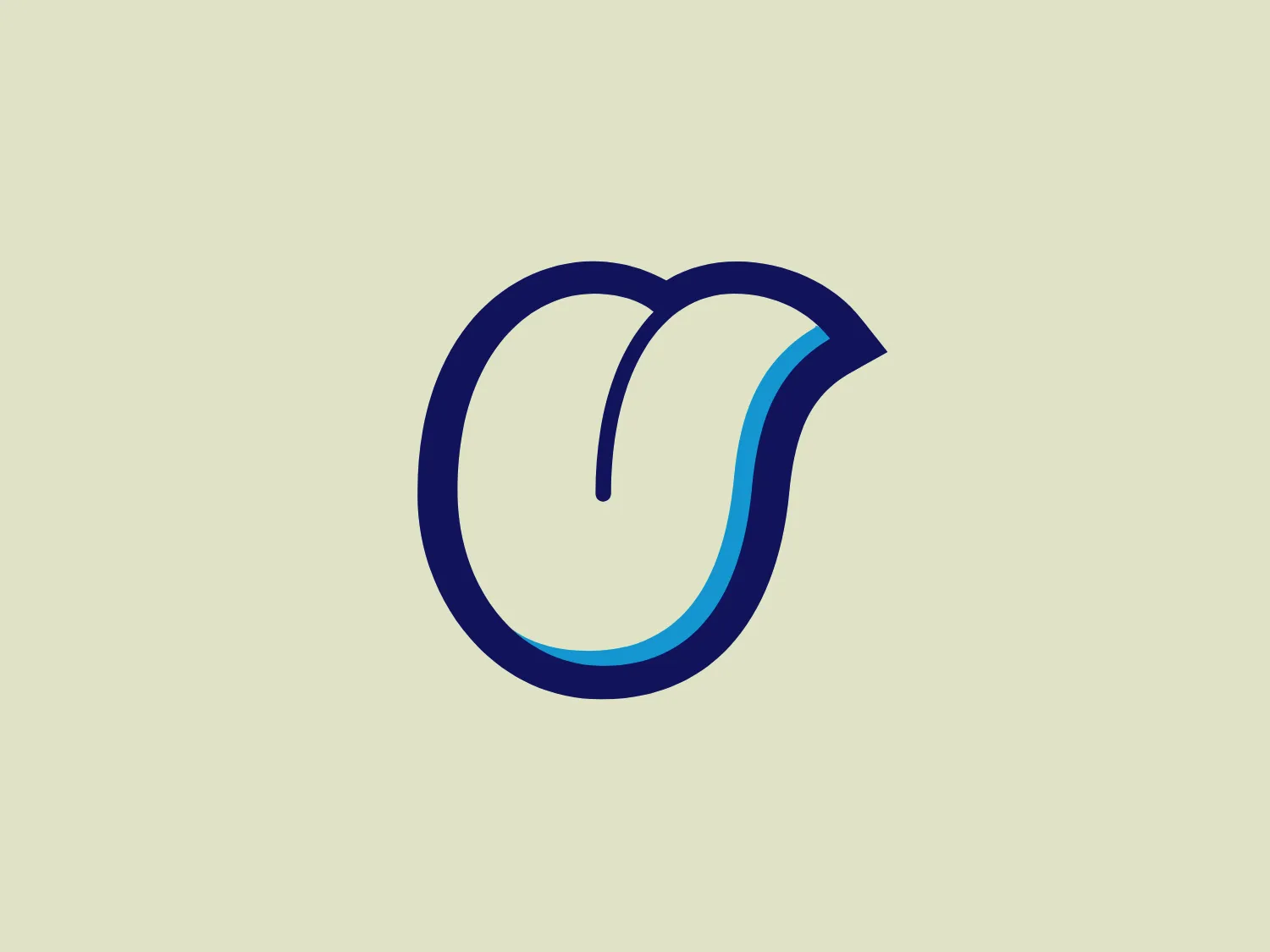 The Ugly Drinks logo is a stylized letter that resembles a combination of the letters "G" and "C" (or possibly a stylized "O"). It is composed of thick lines with a three-dimensional effect, featuring gradients of dark blue on the outer edges and a bright cyan blue on the inner curve, creating a sense of depth and movement. The overall design aesthetic is modern and sleek, with the use of gradients giving it a dynamic and contemporary feel. The logo is simple yet bold, ensuring easy recognition and scalability.