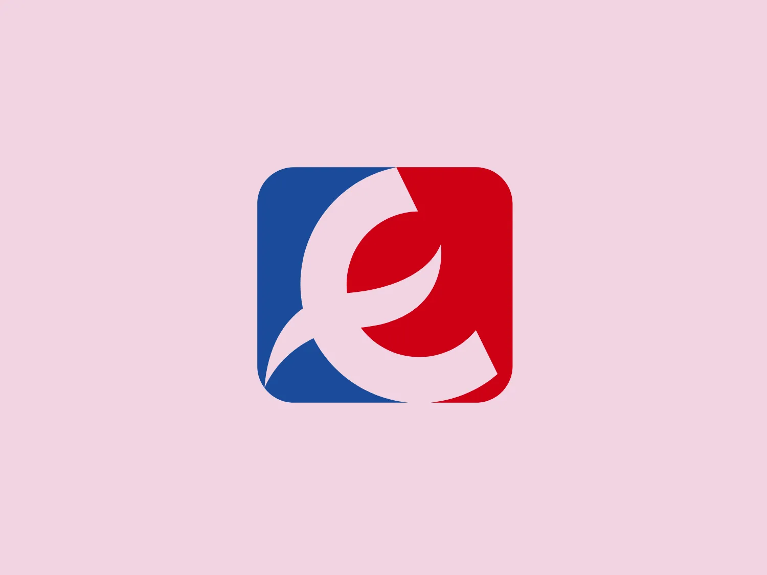 The logo features a stylized rendition of a dynamic, swift element resembling a leaf or flame within a square. The shapes are bold, with smooth and flowing curves creating a sense of movement and change. The design uses two primary colors – a rich, deep blue and a vivid, warm red – divided diagonally, which provides a striking contrast. White is used for the element, creating a crisp outline against the colored background. This white figure does not touch the borders of the square, implying motion beyond confines. Overall, the Eroski logo has a modern and energetic aesthetic with a simple yet compelling color scheme.