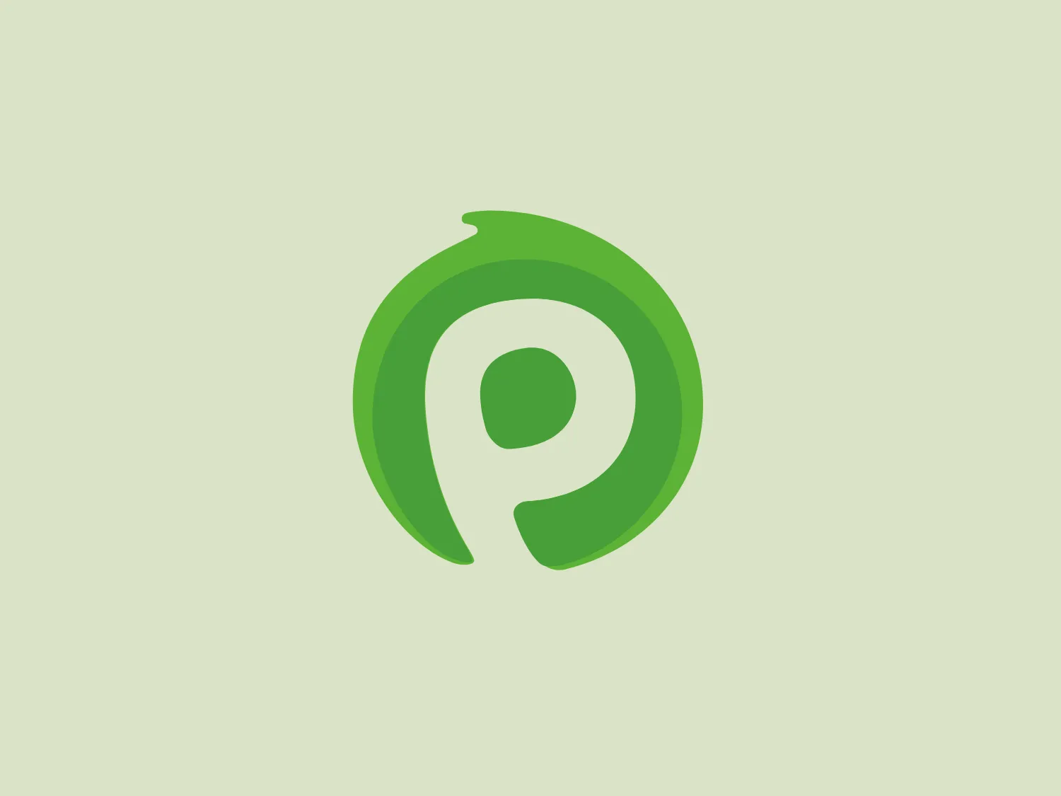 The Peatix logo features an abstract, circular design with a stylized letter 'P' at its center. The main colors used are shades of vibrant green, suggesting a connection to growth, nature, or sustainability. The 'P' has a modern and flowing appearance, with its body created by an outer green swirl that connects to an inner swirl, giving a sense of movement and dynamism. The negative space in the middle forms a part of the letter, which contributes to the logo's clever and minimalist design. Overall, the aesthetic is clean, contemporary, and easily scalable for various uses.