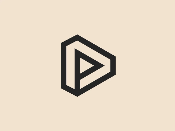 What catches our eye is the stylized, three-dimensional letter "D" composed of geometric shapes, creating a modern and dynamic design for Primex.