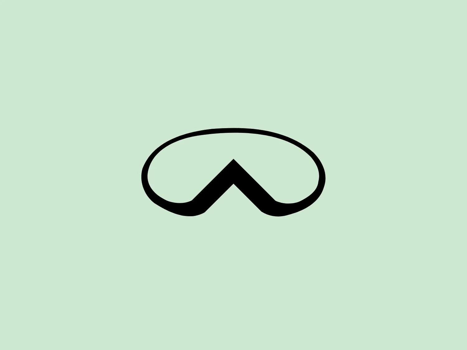 The logo presented for Alpina Sports is a sleek, abstract design featuring a continuous, smooth black line. The line forms a minimalist mountain peak or a streamlined letter "M" within a rounded rectangular frame. The modern and simplistic aesthetic emphasizes fluidity and continuity without extra embellishments. The black and white color scheme adds to its versatility and bold visual impact.