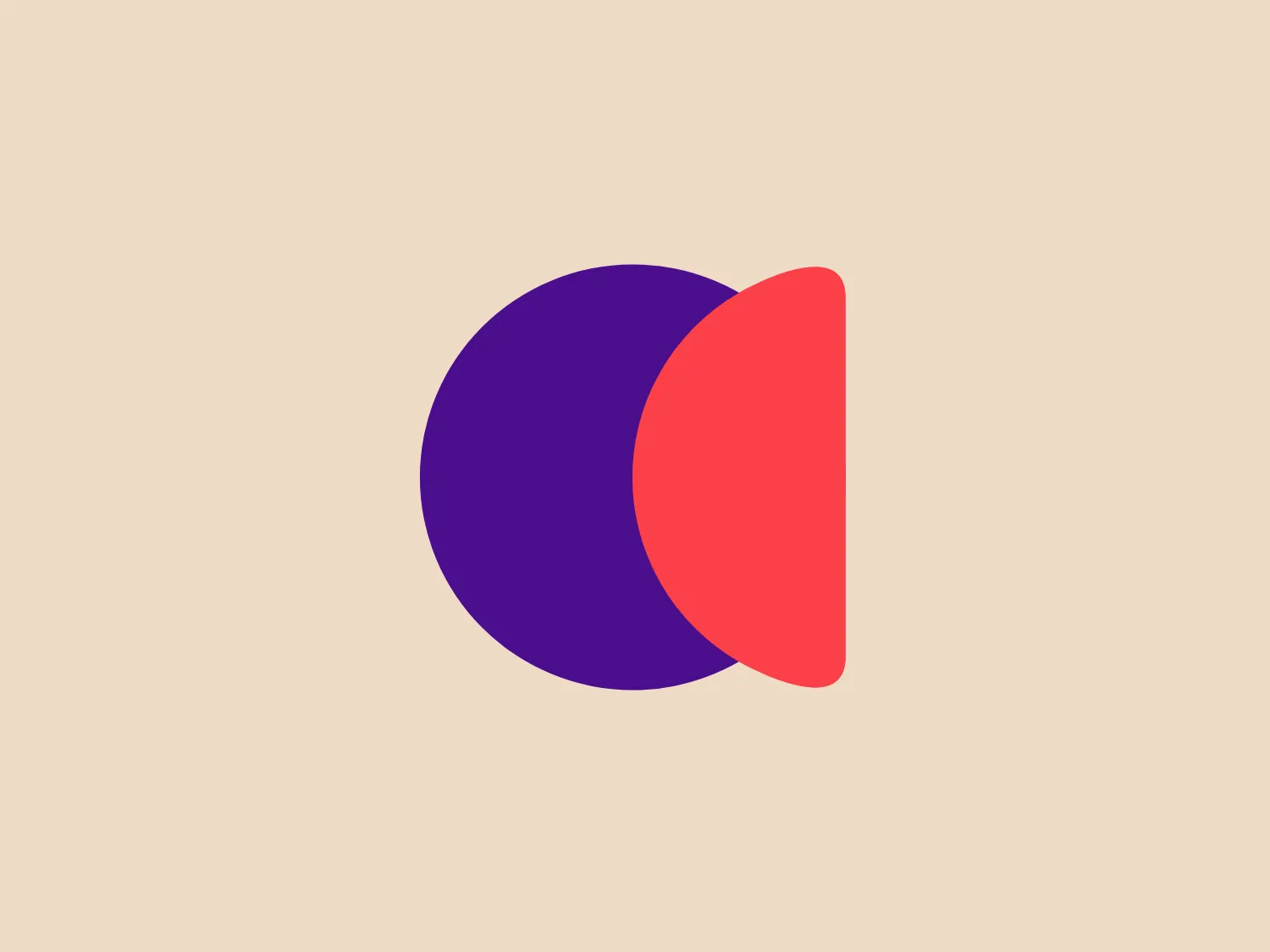 The Azerbaijan logo showcases an elegant, contemporary design with two overlapping geometric shapes. A full, bright purple circle on the left overlaps with a vivid coral pink semi-circle on the right, creating a sense of depth and interaction. The bold and contrasting yet harmonious color scheme makes for an eye-catching and memorable logo. The minimalist design emphasizes pure form and color interplay, without the inclusion of any text or additional elements.