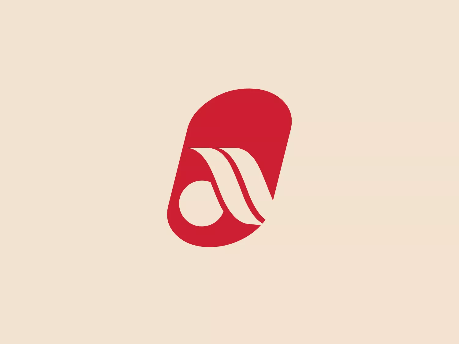 The Air Berlin logo features an abstract, organic shape predominantly in a bold red color with a white element that gives the impression of a flame or a flowing ribbon. The design is modern and sleek, with smooth curves creating a dynamic sense of movement. There are no harsh corners or edges, which contributes to the logo's soft and approachable feel. It strikes a balance between simplicity and complexity, as the interplay between the red and white shapes creates a sense of depth.