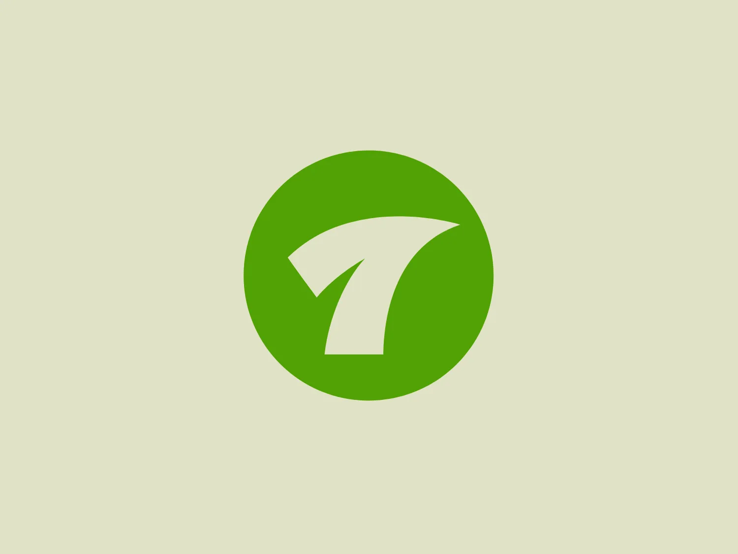The business's logo, Talent, is a bold, minimalist design with a white arrow pointing upwards and slightly to the right, set inside a vibrant green circle. The arrow features a modern cutout, creating a dynamic appearance. The bright green color conveys growth, vitality, and forward motion, associated with progress and success. The overall aesthetic is clean and contemporary, focusing on simplicity and the visual impact of the contrasting colors.