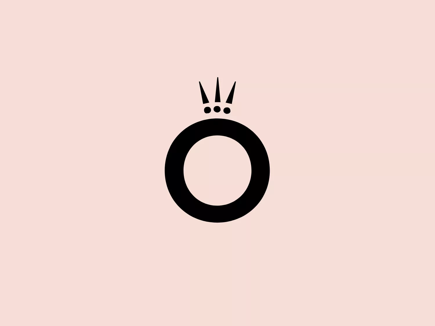The Pandora logo features a bold black ring with a gap at the top, where three sharp, stylized lines or spikes emerge upwards, suggesting a crown or a sense of royalty and superiority. The overall design aesthetic is minimalistic and modern, with a clean and simple silhouette that conveys elegance and strength. The sharp points contrast with the smoothness of the ring, creating visual interest and a sense of movement or energy emanating from the top of the symbol.