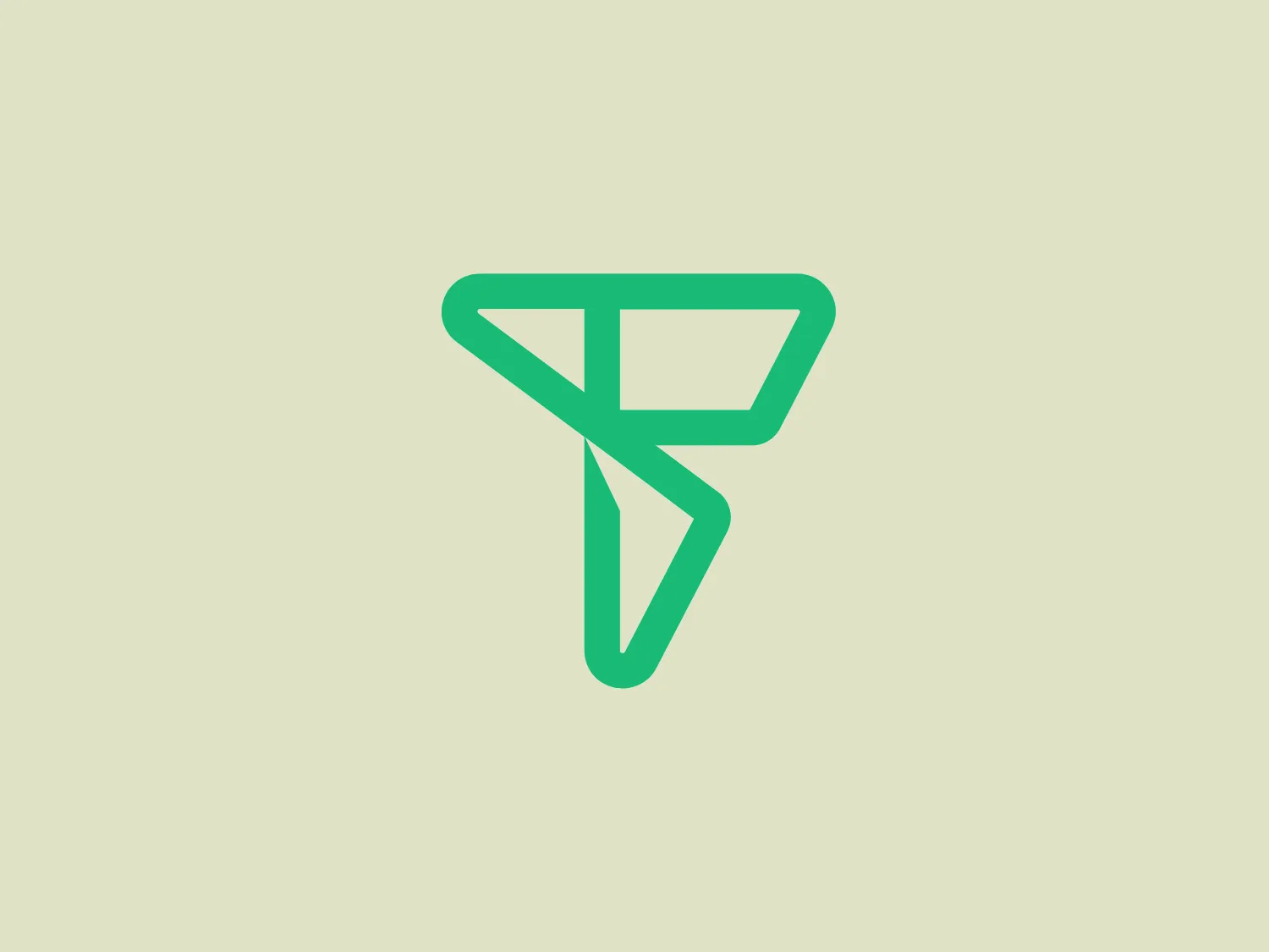 The Freestar logo features a stylized, abstract design that resembles a combination of the letters 'P' and 'F' created with bold, interconnected lines. The color of the logo is a bright aqua green with a solid, flat fill. Its aesthetic is modern and minimalist, with sharp angles and clean lines giving the logo a dynamic and forward-moving feel. The use of negative space within the design adds an interesting visual element that enhances the logo's unique character.