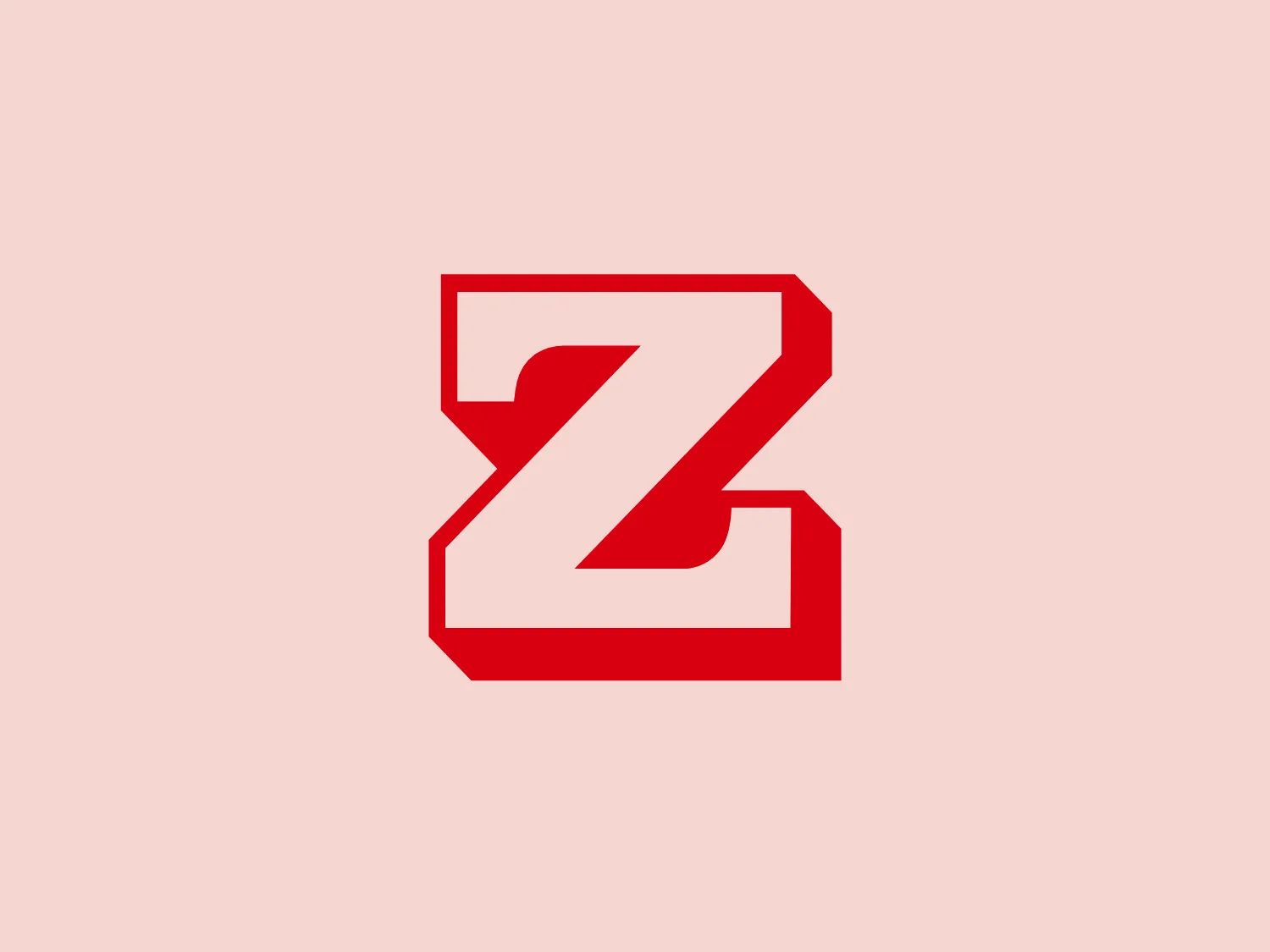 The Zweifel logo is a stylized letter 'Z' constructed from geometric shapes with sharp angles, creating a modern and dynamic appearance. The logo comprises two main parts that interlock, giving it an almost three-dimensional effect. The bold red color of the logo pops against a neutral background, conveying energy and vibrancy. A subtle and light background color option would complement the logo without overshadowing its vibrancy.