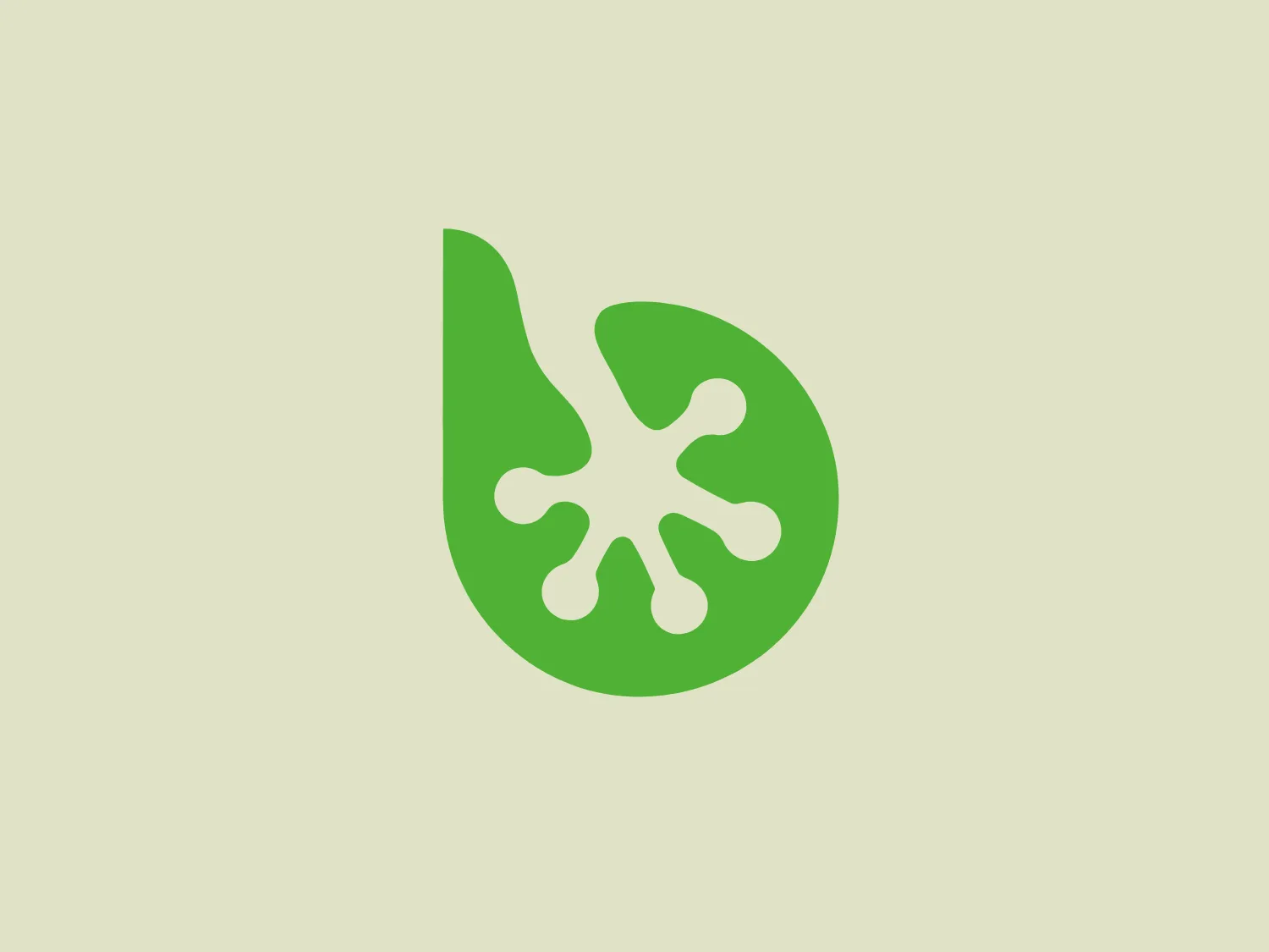 The BestJobs logo features a bold and simplistic design consisting of a stylized, circular green droplet with an abstract white shape in the center that resembles a splash or organic shape with rounded edges. The droplet's tail curves gracefully upwards, implying movement or fluidity. The color palette is vibrant yet minimalistic, with a fresh green tone set against the white figure. This design could represent growth, natural elements, or eco-friendliness. The overall aesthetic is modern and clean, suitable for environmentally-conscious branding or health-related industries.