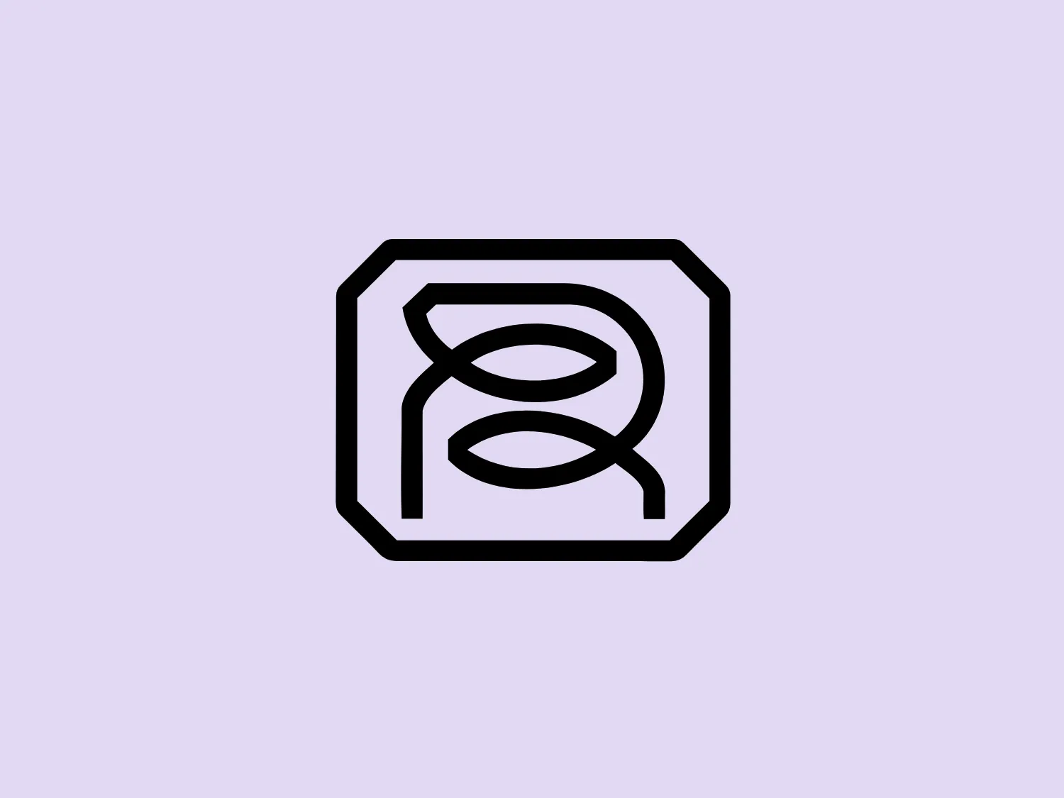 The image features a logo with a stylized depiction of a double helix, commonly associated with the structure of DNA, within a hexagonal border. The lines of the double helix and the border are black, thin, and precise, showcasing a modern and minimalistic design. The double helix design in the center consists of interconnected looping lines that create an abstract and scientific feel. The overall aesthetic is very clean and would likely appeal to businesses in the biotech, scientific research, or medical fields. Considering the simplicity of the Rilo logo, a subtle background color would complement it well.
