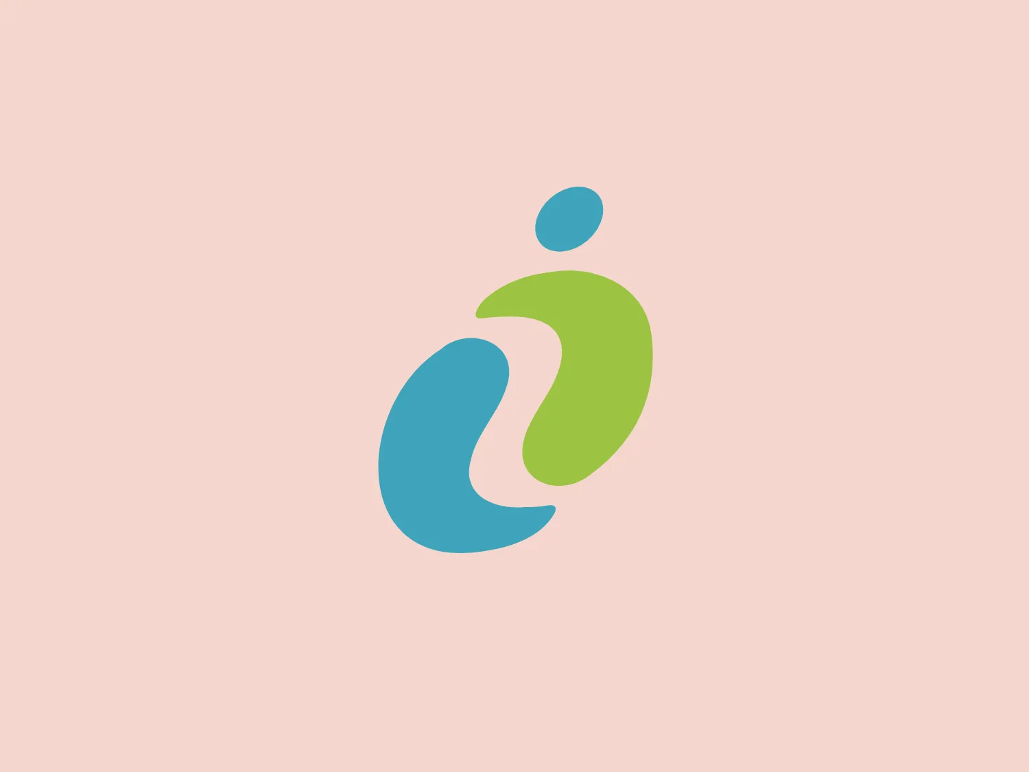 The INCPEN logo features a stylized representation of a human form or abstract shape that hints at movement or perhaps dance. It employs a dual-tone color scheme, with a vibrant green on the upper section and a blue on the lower section. The two elements of the logo curve around each other, creating a sense of harmony and fluidity. The design has a minimalistic and modern appeal, using clean lines and smooth curves with no additional embellishments, which gives it a contemporary and sleek look. The overall aesthetic is energetic yet simple.