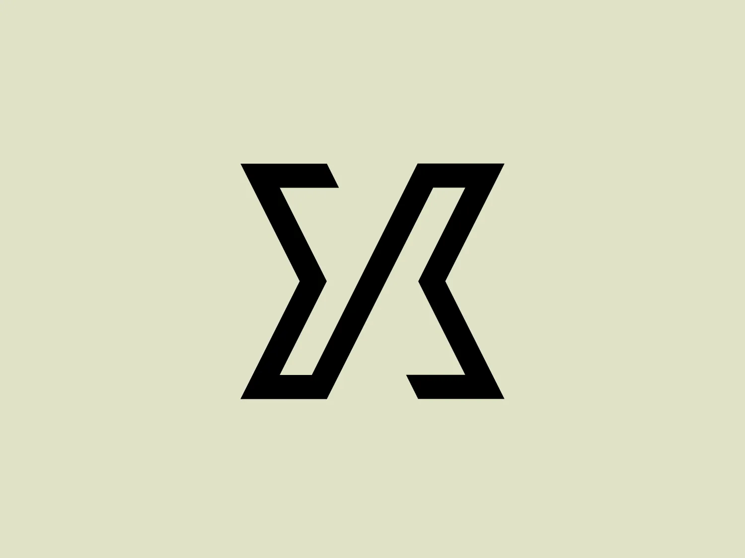 The logo presented for Jagex is a stylized monogram consisting of two interlocking shapes that resemble the letters 'J' and 'X' arranged in a symmetrical fashion. The design is sharp and modern, with clean lines and bold, geometric angles. The logo uses a stark black-and-white color scheme, emphasizing contrast and visibility. The intersection creates a dynamic negative space that highlights the interplay between the two characters. This design conveys a sense of innovation, precision, and professionalism.