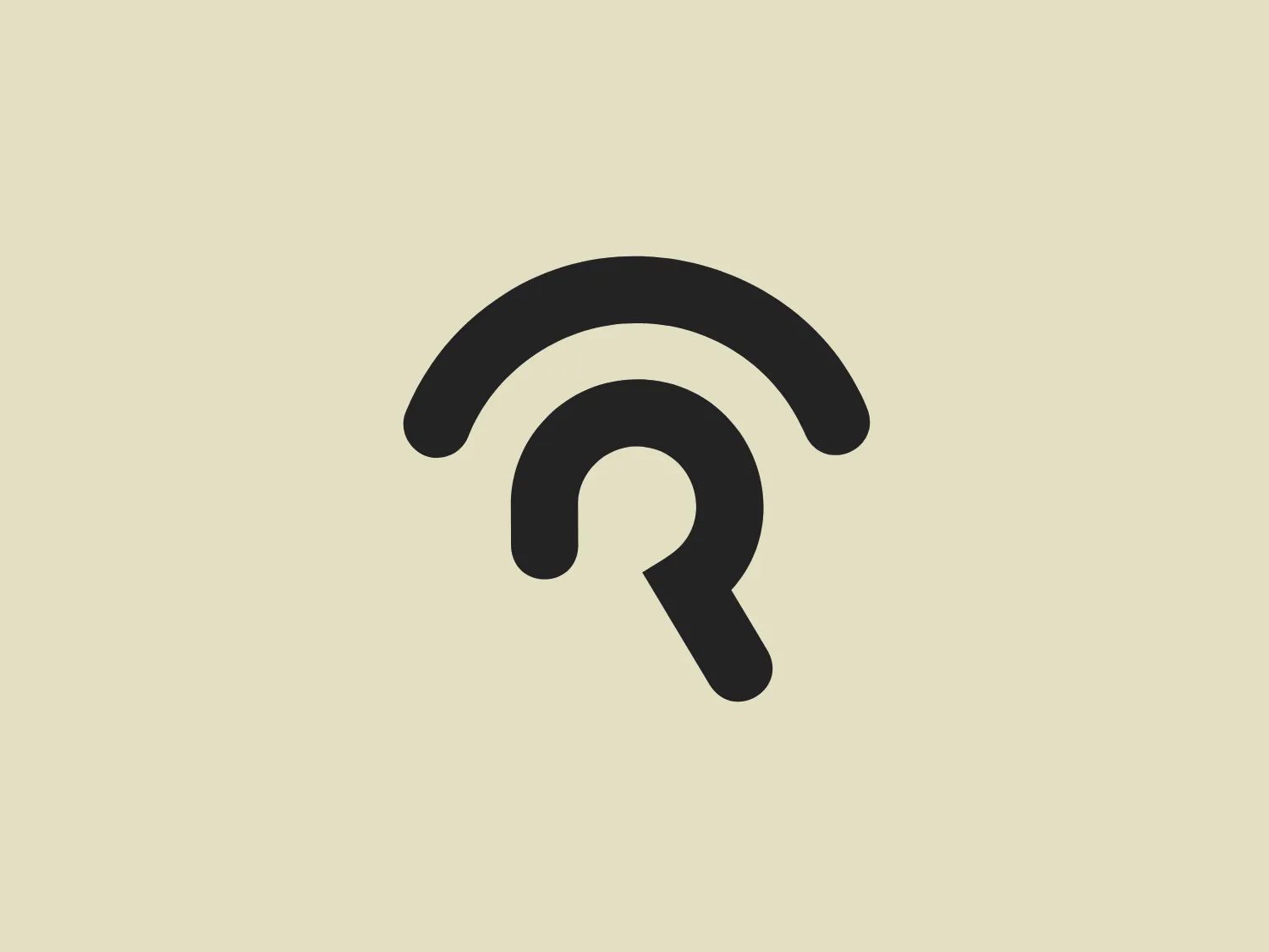 The Rafeeq logo is a stylized representation of a Wi-Fi signal icon merged with a magnifying glass, symbolizing search or discovery within digital connectivity. The icon consists of three curved lines that resemble Wi-Fi signal bars, decreasing in size from top to bottom, and a circular shape resembling a magnifying glass handle. The logo uses a gradient of purple shades, lending it a modern and vibrant feel. The collocation of the Wi-Fi symbol and the magnifying glass is smooth, with the glass handle intersecting the smallest Wi-Fi bar, creating a seamless integration of the two elements.
