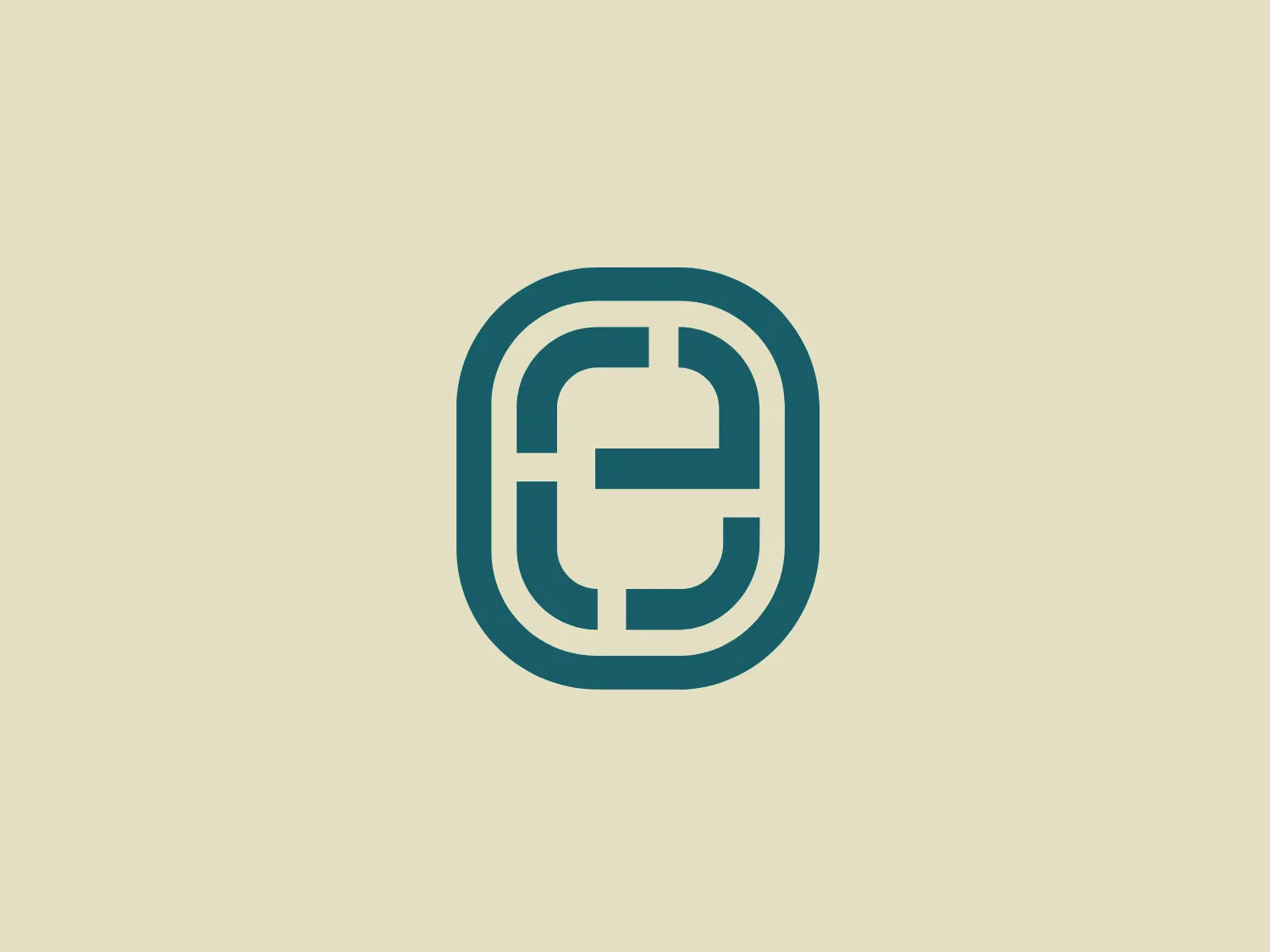 The Enigma Holdings logo is a stylized monogram featuring the letter 'E' in a modern, geometric design, with thick, bold lines creating an interlocked 'E'. It is enclosed in a shape reminiscent of a rounded square or softened rectangle. The deep teal or turquoise color exudes sophistication and professionalism. The continuous looping lines emphasize unity and connection, while the design's clean and contemporary vibe would stand out nicely on a complementary background without overpowering it.