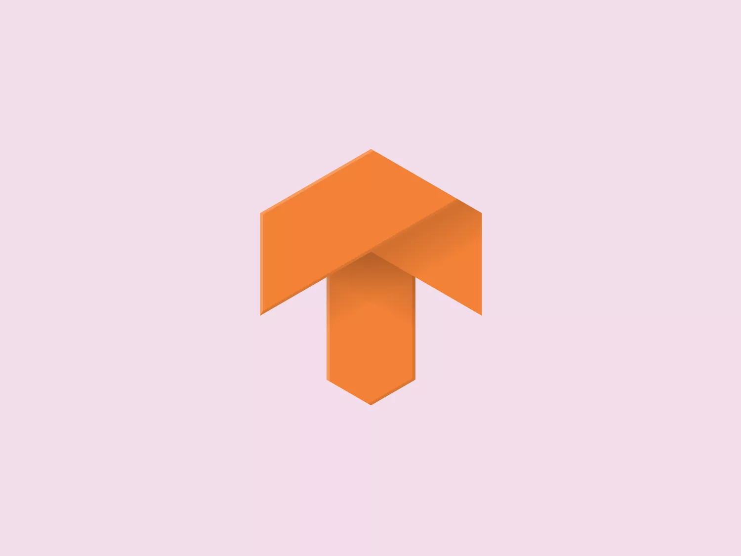 The logo for Texture Haven showcases a stylized letter "T" made up of 3D geometric shapes. The main elements form the shape of a capital 'T' using two interlocked structures, a horizontal bar at the top, and a perpendicular vertical bar at the center. The design features a modern and minimalistic style with a vibrant shade of orange, giving it a bold and dynamic appearance. The use of shadows and light creates depth, creating the illusion that the letter is standing upright. The simplicity of the design conveys a sense of innovation and efficiency.
