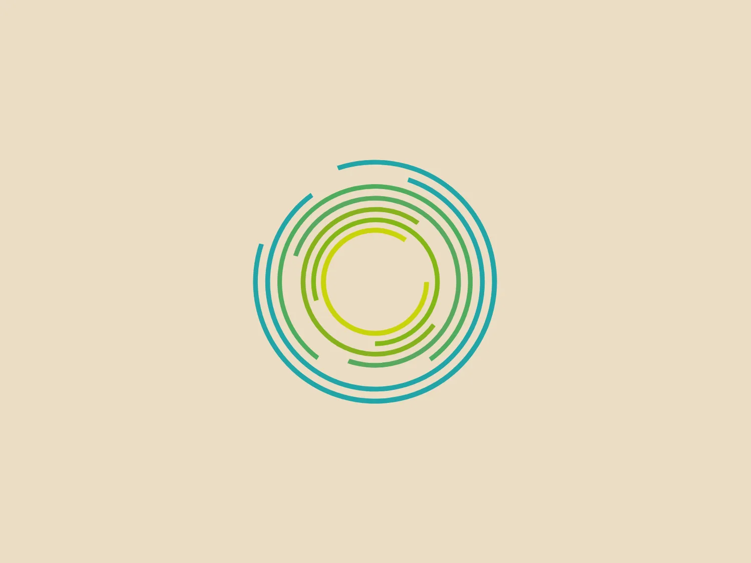 The Opera Group logo features a modern and abstract design with multiple concentric circles in varying thicknesses and distances between them. The color palette includes gradients of blue and green, creating a fresh and vibrant look. The overlapping circles imply motion and connectivity, while the use of white space creates a clean and uncluttered aesthetic. The logo communicates technology, growth, and dynamism, and its simplicity and bright colors make it visually captivating.