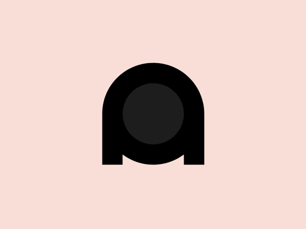 The bold black 'n' with a vibrant red circle creates a modern and memorable contrast.