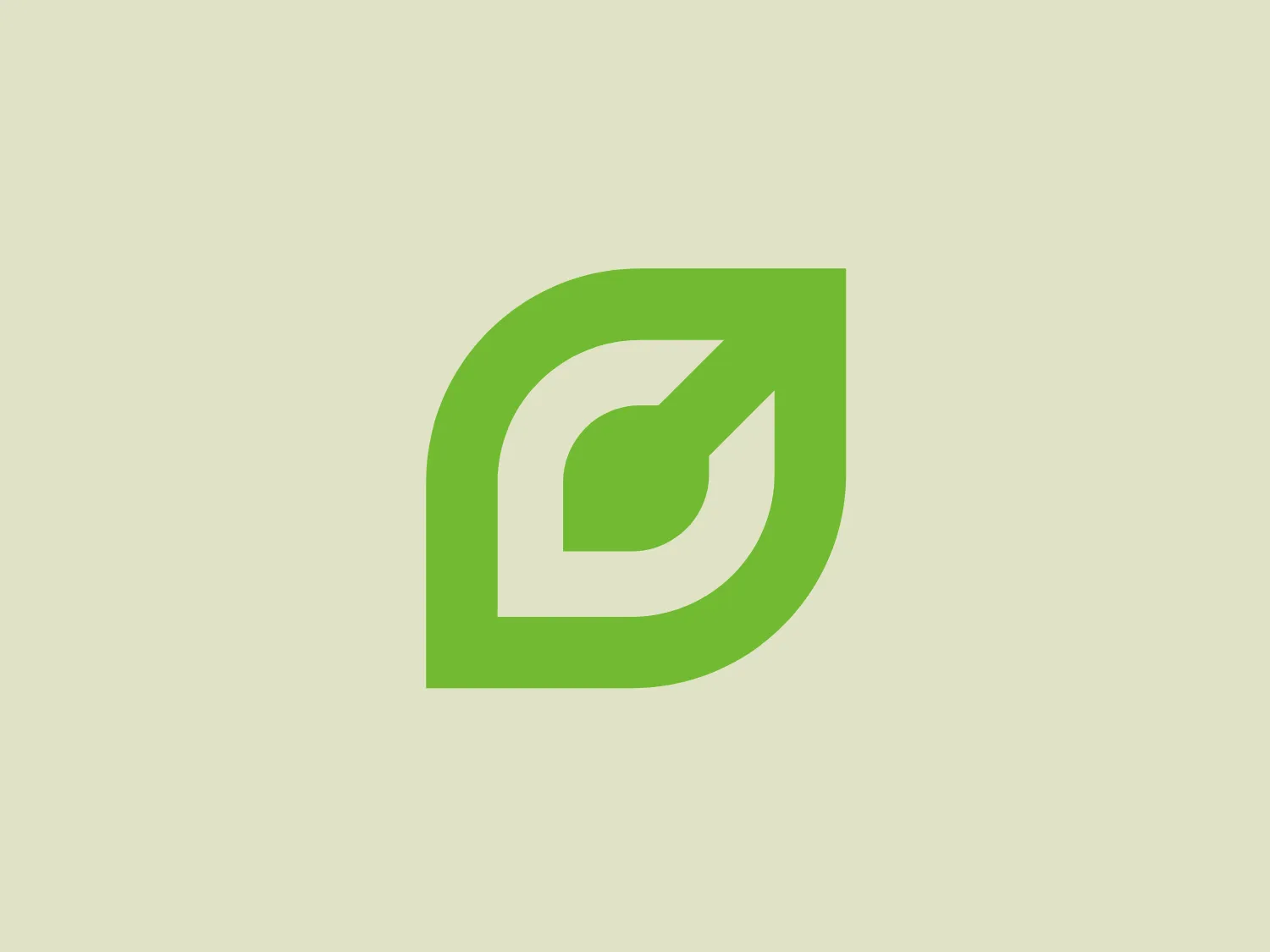 The Clickseed logo is a sleek, modern design primarily composed of a vibrant green color. It features a stylized letter 'D' that wraps around an implied letter 'G', creating an interlocking effect. The 'D' has a leaf-like shape inside, conveying a sense of growth or eco-friendliness, which is suggested by its green hue. This logo could be associated with environmental themes or related industries. The simplicity of the design and the use of negative space to imply the 'G' gives the logo a clean and scalable appearance, making it versatile for various applications.