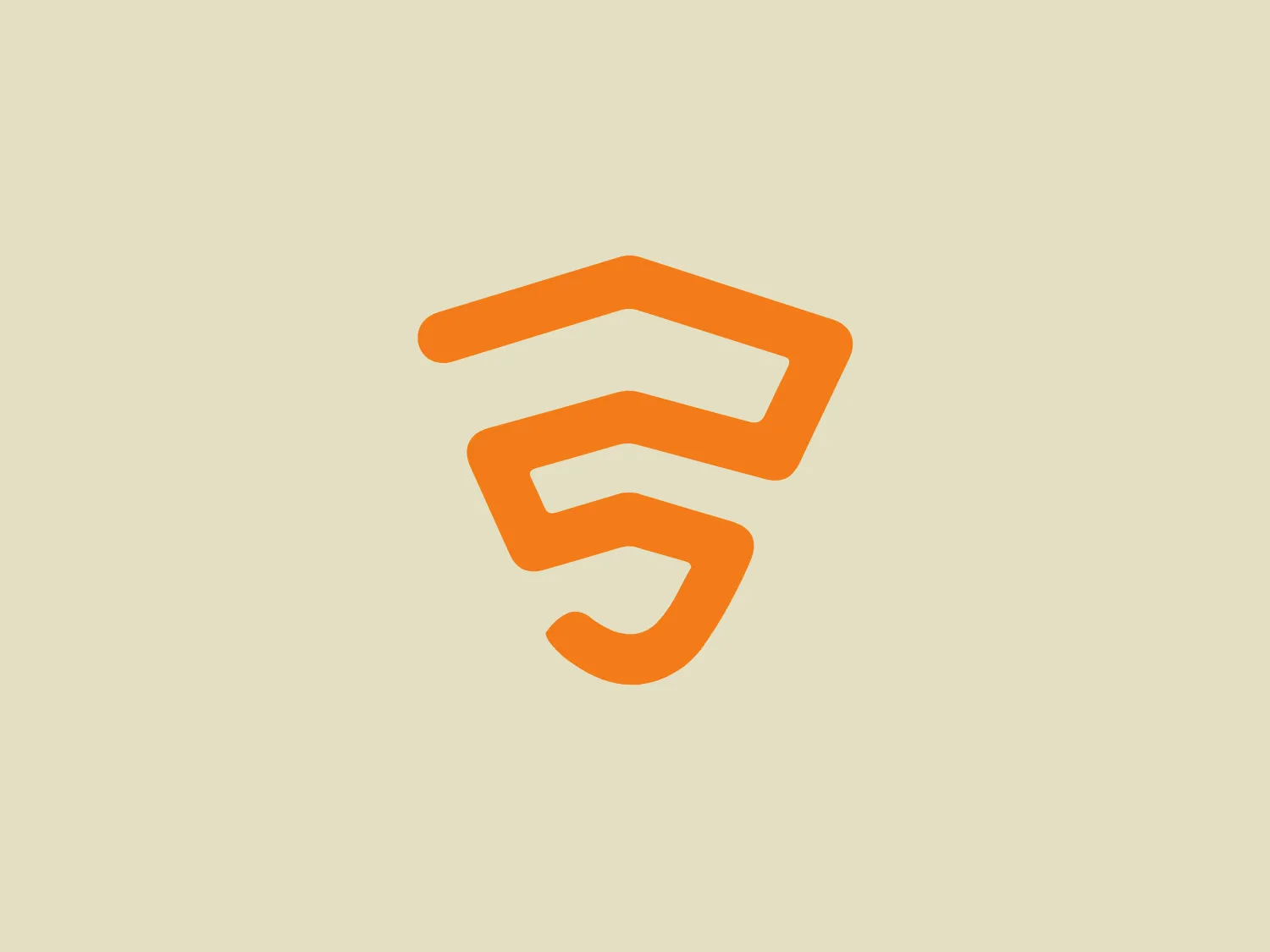 The Firefly Bicycles logo showcases a modern and simplistic design, featuring a stylized letter 'S' created from geometric segments to produce a dynamic, three-dimensional effect. The bold lines and curves convey a sense of motion and fluidity, while the vibrant, warm shade of orange adds an energetic and contemporary vibe. The overall design aesthetic communicates innovation and forward-thinking.