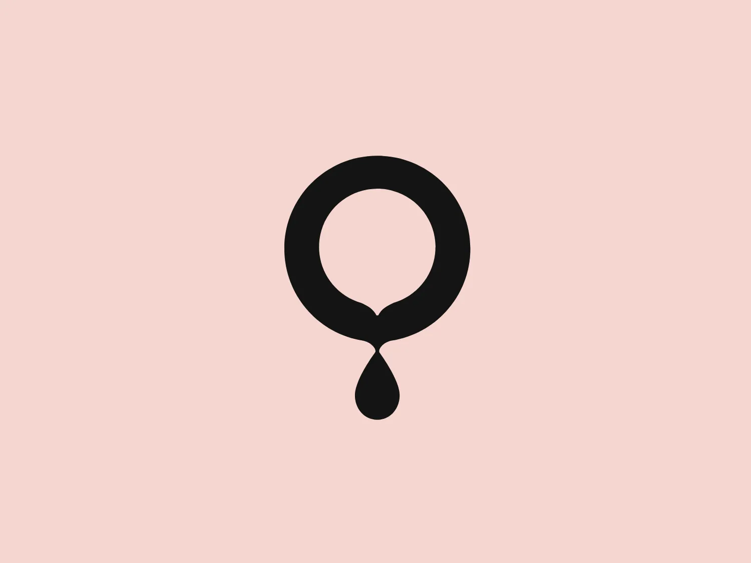 The Coffee Circle logo is a simple and minimalist design consisting of a bold, black circle with a small droplet shape extending downward from its base. The design has a modern and clean look, utilizing solid color and clear lines without any gradients or textures. This iconic and easily recognizable silhouette suggests themes of identity, purity, and perhaps a connection to nature or natural elements through the droplet motif. Considering the design's simplicity and use of negative space, a background that complements its minimalistic nature would be appropriate.