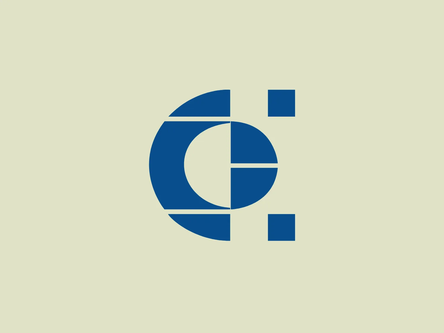 The Calpine logo showcases a modern and minimalistic design, with a stylized letter "G" composed of geometric shapes in a monochromatic blue palette. The use of clean lines and negative space creates the form of the "G", with strategically placed squares and rectangles to define the character further, invoking a digital or technological feel. This design would look striking on a subtle background that complements its simplicity and color.