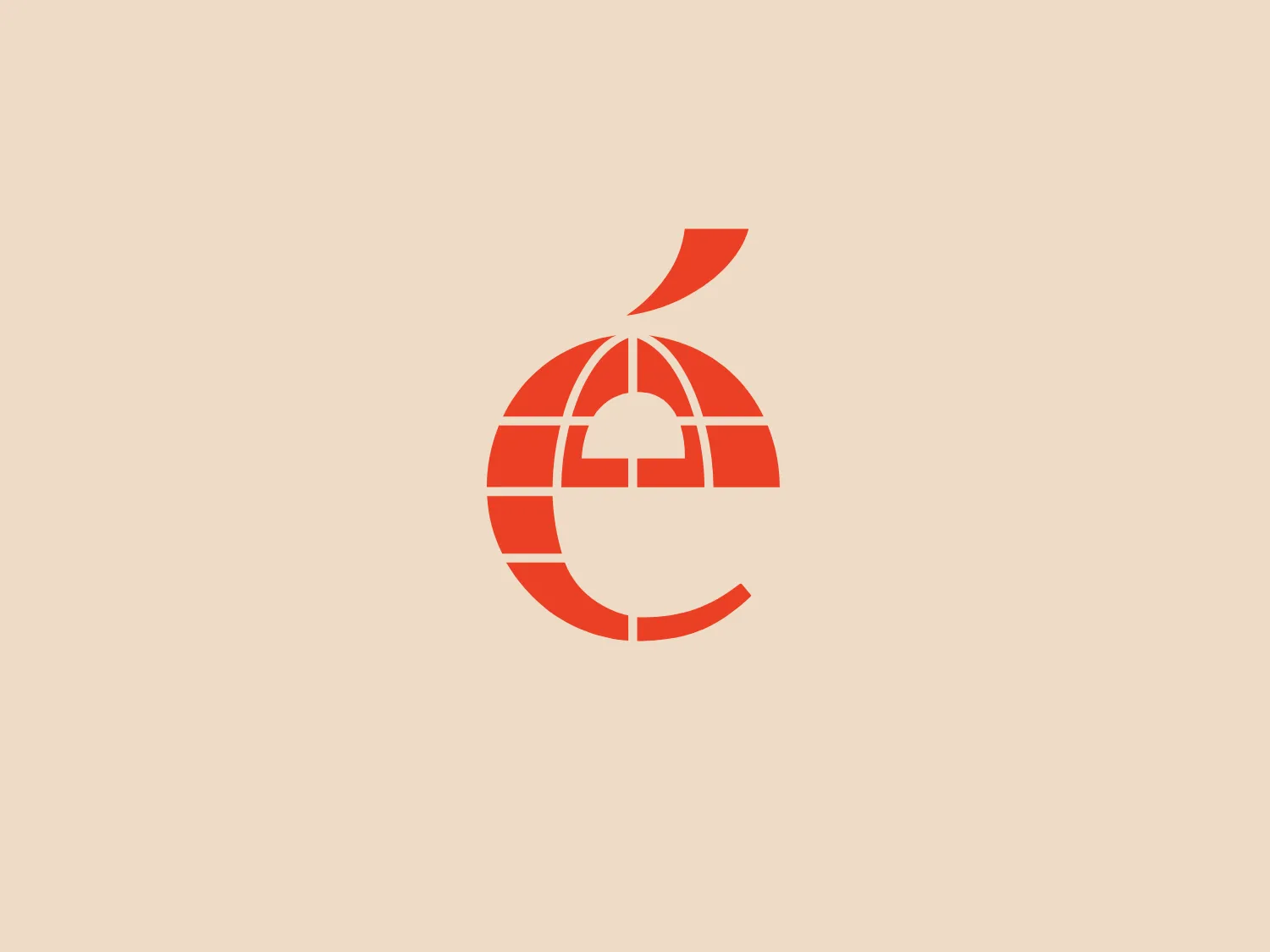 The Citéco logo is a stylized, abstract design featuring bold, bright orange elements. It combines geometric shapes to form a circular motif with a vertical line bisecting it, creating a sense of symmetry. A curved shape, reminiscent of a leaf or flame, emerges from the top, adding a dynamic touch to the composition. The shapes within the circle subtly suggest an abstract letter, possibly a 'G' or 'C', carved out by negative space. The logo has a modern and minimalist aesthetic, with a flat design void of gradients or shading, giving it a clean and versatile appearance suitable for various applications.
