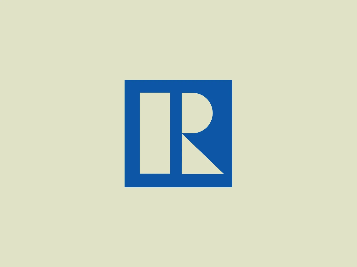 The image depicts a modern logo with the letters "I" and "R" stylized inside a square. The "I" is positioned on the left, with its vertical stroke aligned flush against the left edge of the square. The "R" on the right maintains its traditional form but shares a part of its stem with the "I," creating a seamless connection between both letters. This logo uses a bold and vibrant shade of blue, which provides a strong contrast against a lighter background. The overall design aesthetic is clean, professional, and conveys a sense of reliability and strength due to its simple geometric shapes and minimalistic approach for the National Association of Realtors.