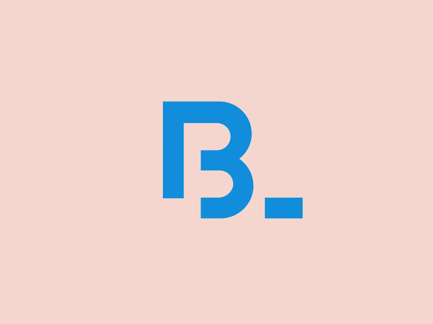 The Blumenbecker logo features a minimalist design with a vibrant blue 'B'. This modern twist on the letter integrates sleek, geometric elements with smoothed edges and a clean cutout, creating a dynamic and contemporary look. The simplicity and solid color make it highly versatile and easy to recognize.