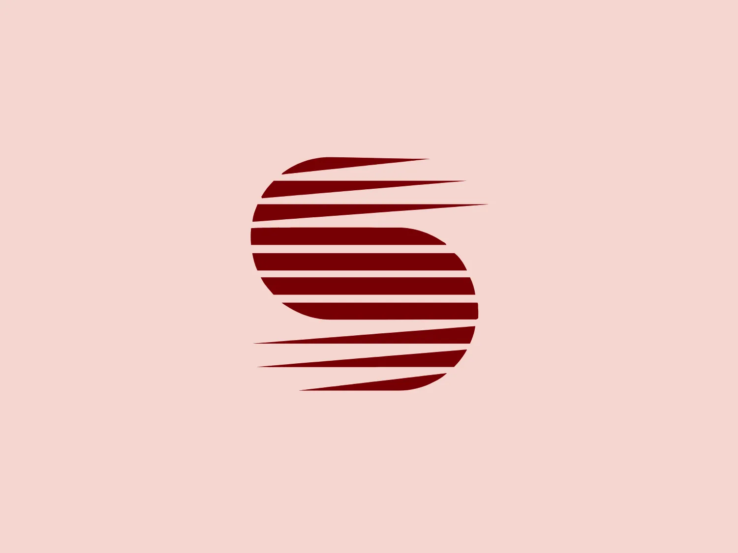 The image displays a stylized, abstract logo composed of a series of red arcs or swooshes, creating an overall circular or globe-like shape with a sense of movement or rotation for Saunders. The arcs have varying widths and are arranged, so they progress from narrow at the top to wide in the middle and narrowing again towards the bottom. The design has a dynamic and modern aesthetic, with the color red implying energy, passion, or speed. It is minimalistic, yet the spacing between each arc adds a sense of depth to the two-dimensional image. Based on the color options provided and considering the red color of the logo, a background that contrasts well without overpowering the design would be ideal.