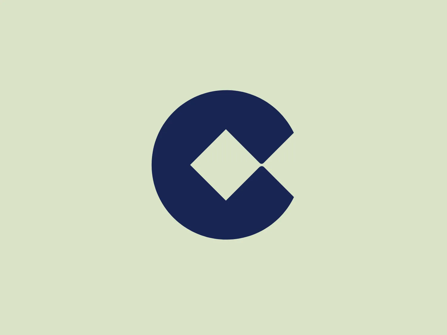 The Cope logo features a circular shape divided by a clear diagonal line, creating two distinct halves. Within the negative space formed by the division, an angular, arrow-like figure points to the right, implying movement or progression. The design utilizes a solid, dark blue color, evoking professionalism and dependability. Its clean, minimalist, and modern aesthetic, with no extra embellishments, emphasizes the sharp geometry of the design. The simplicity of the logo makes it versatile and easily identifiable.