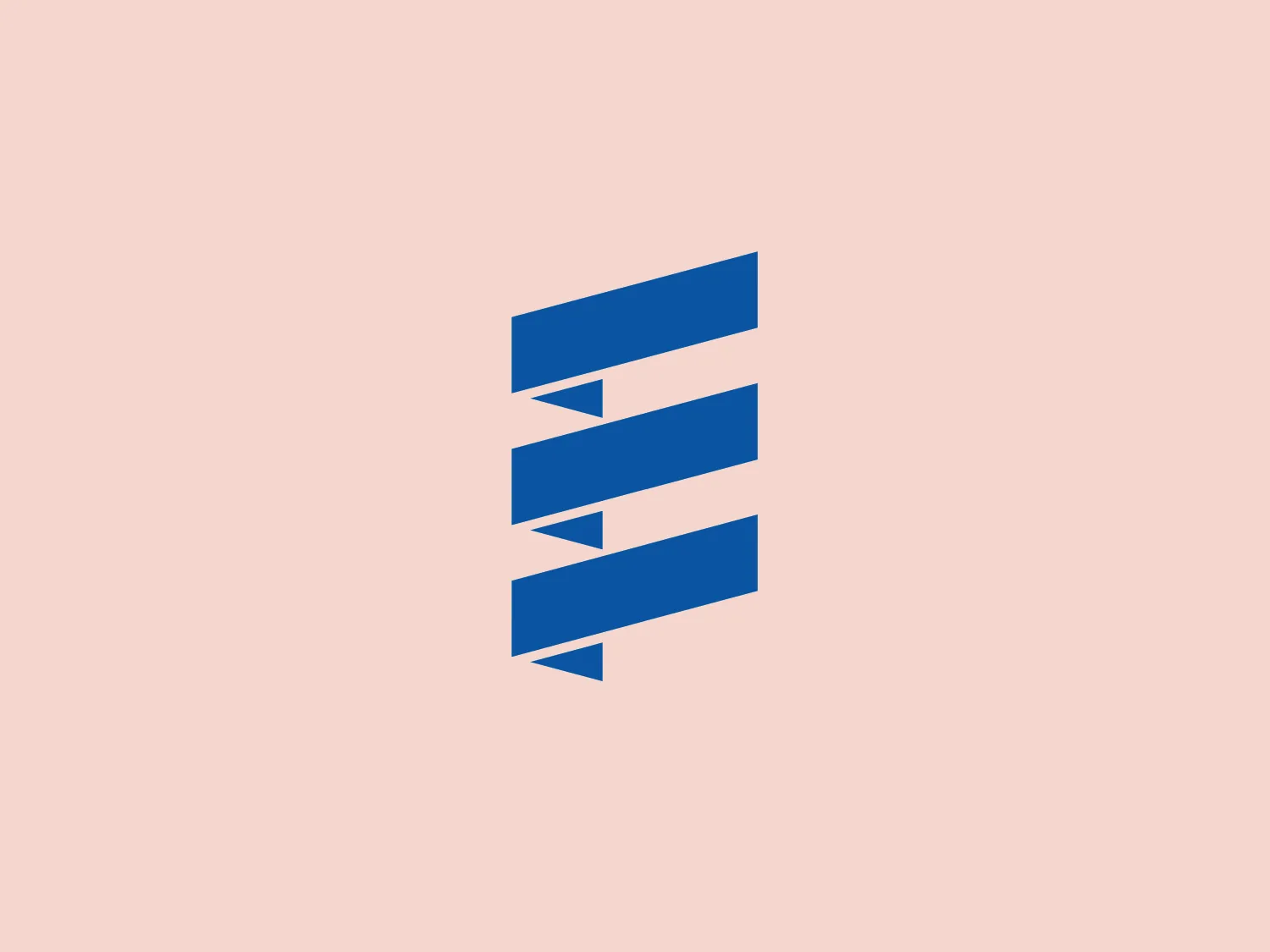 The Eberspächer logo features a series of bold, blue parallelograms arranged to form a stylized letter "E." The design consists of three parallelograms decreasing in size from top to bottom, creating a dynamic sense of motion. The corners of each parallelogram are sharply angled, emphasizing a modern and digital aesthetic. The shade of blue is consistent, and the use of negative space between the shapes enhances the three-dimensional effect. The design is simple, yet striking, and conveys a sense of innovation and forward-thinking.