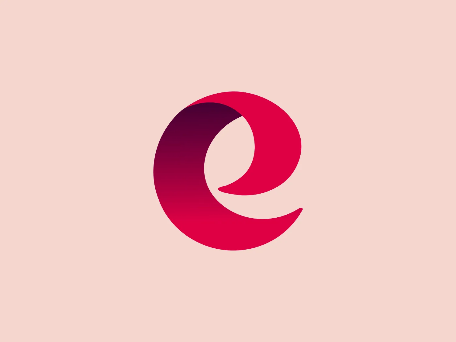 The eftpos logo is a stylized letter "e" with a modern and sleek design. The graphic is composed of a gradient that transitions from a deep magenta at the top to a vibrant pink in the lower section, creating a sense of depth and movement. Its smooth curves suggest a sense of fluidity and flexibility. The negative space in the logo cleverly forms the central line of the "e", and the right portion of the letter is slightly detached at the end, which conveys openness. Its contemporary design would resonate with a tech-savvy audience or a brand related to digital or creative industries.